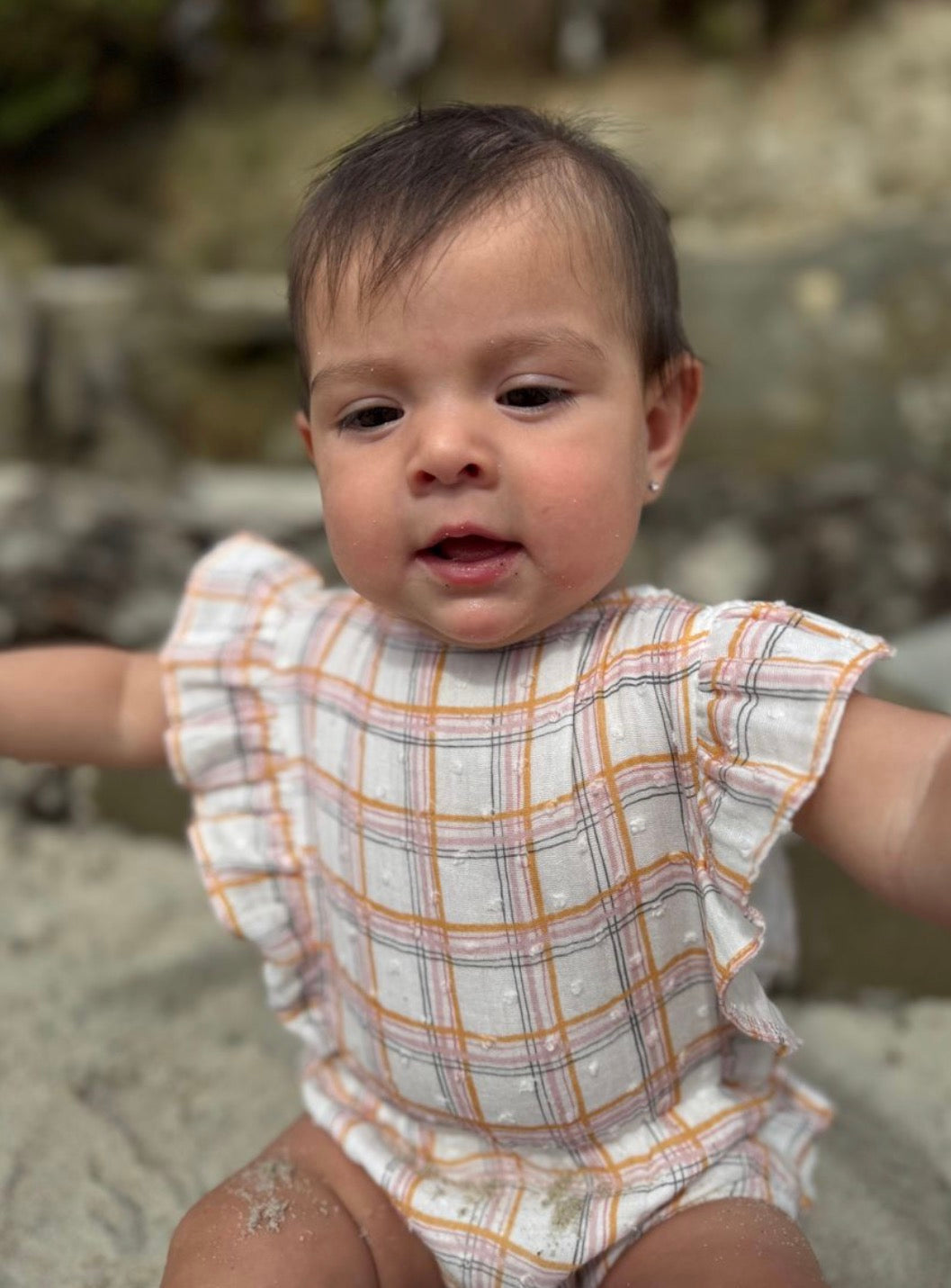 Vignette - Megan Bubble Romper - Plaid