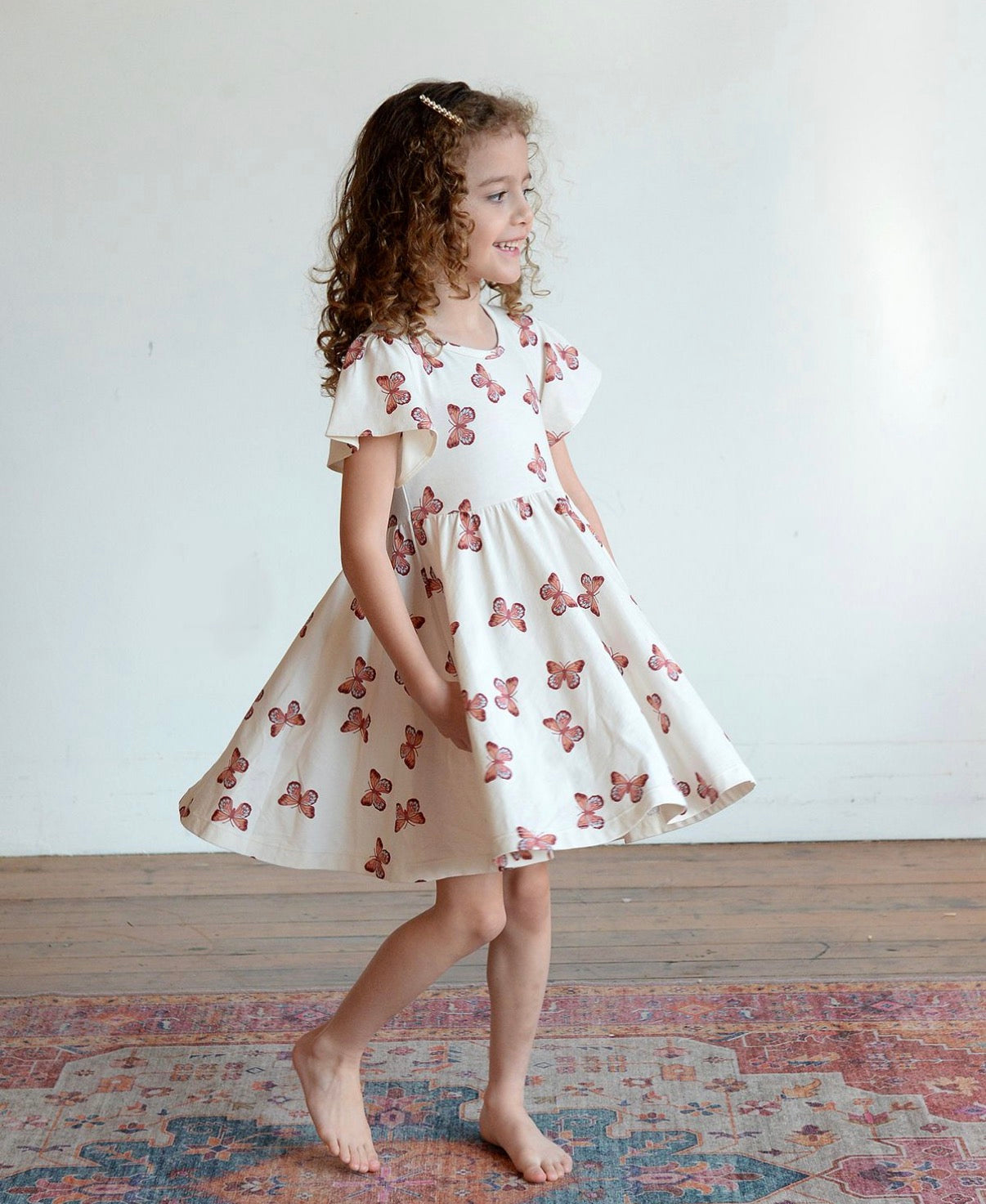 City Mouse Studio - Twirl Dress - Butterflies
