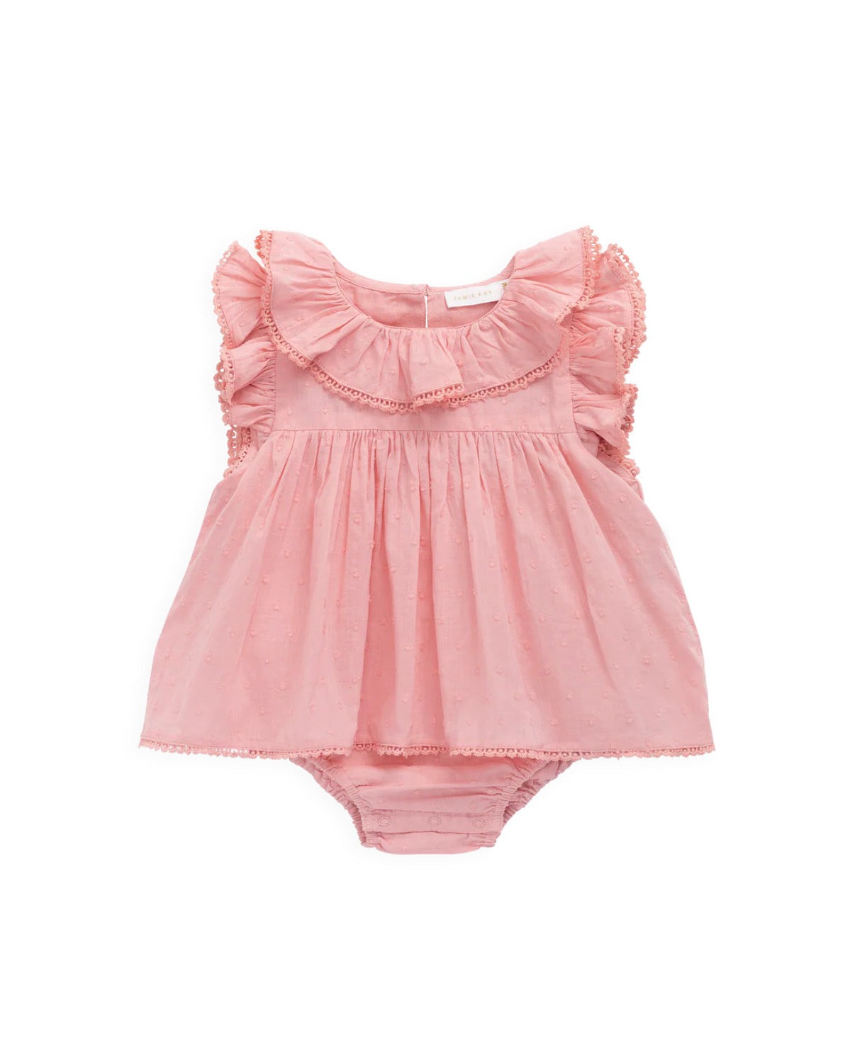 Jamie Kay - Organic Cotton Frannie Playsuit - Swiss Dot