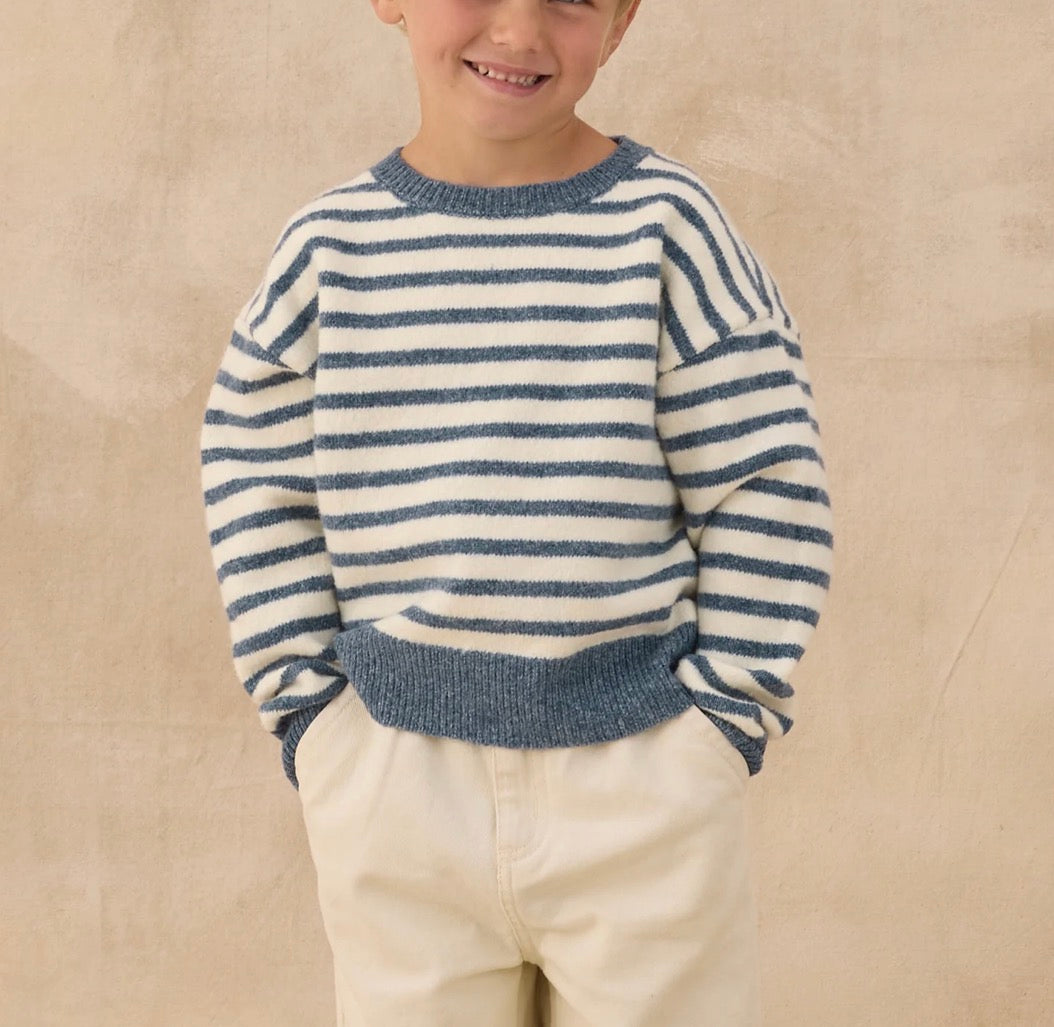 Rylee + Cru - Aspen Sweater Maritime Stripe