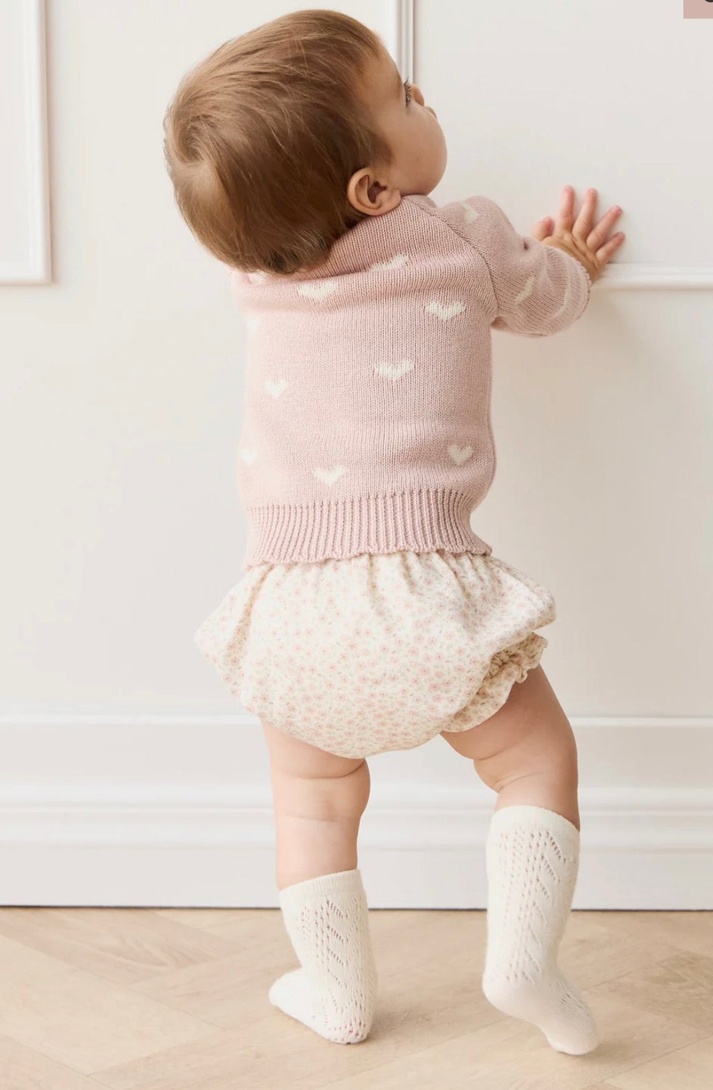 Jamie Kay - Anna Cardigan - Petite Heart Rose Smoke
