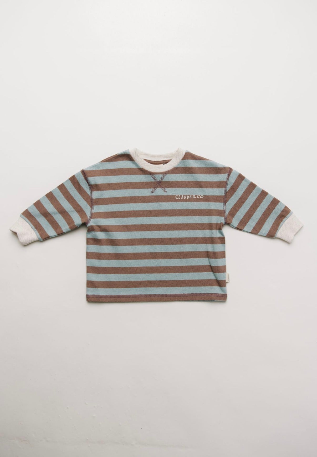Claude & Co - Rue Choc Stripe Long Sleeve Tee