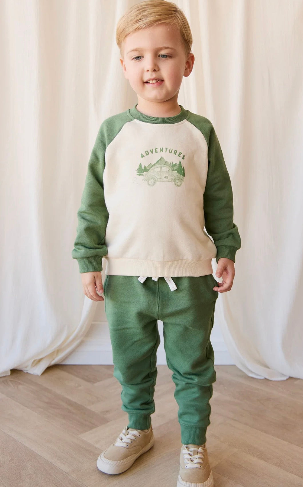 Jamie Kay - Organic Cotton Dominic Track Pant - Snow Pea