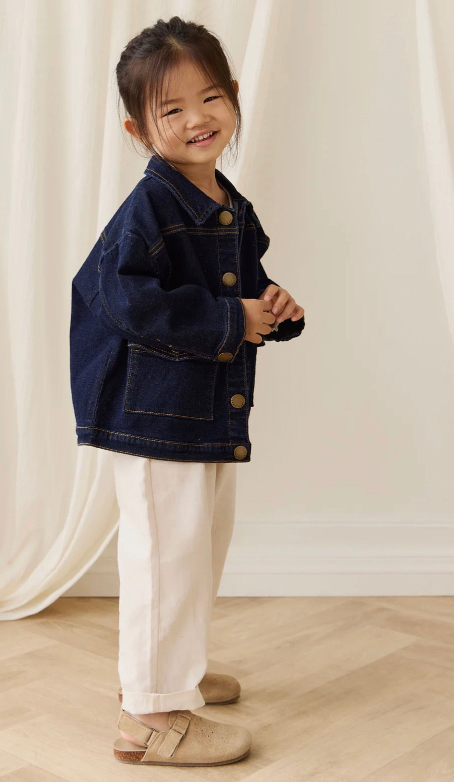 Jamie Kay - Arbor Jacket - Mid Indigo Denim