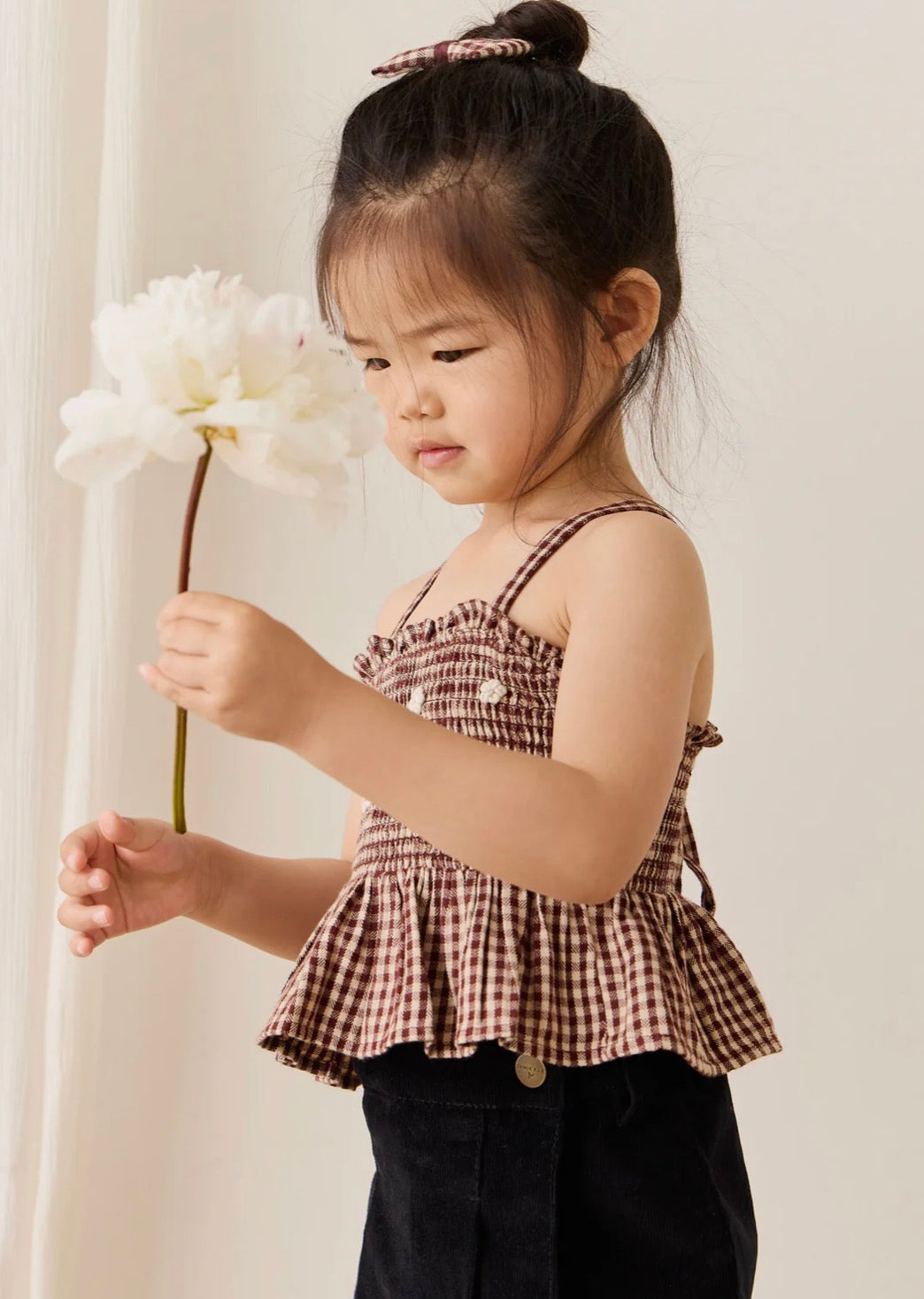 Jamie Kay - Organic Cotton Auden Top - Cinnamon Gingham