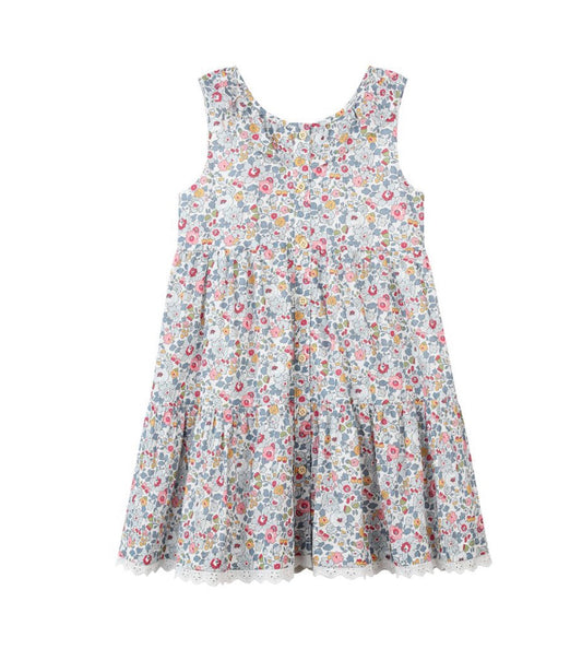 Vignette - Willa Dress - Blue Retro Floral