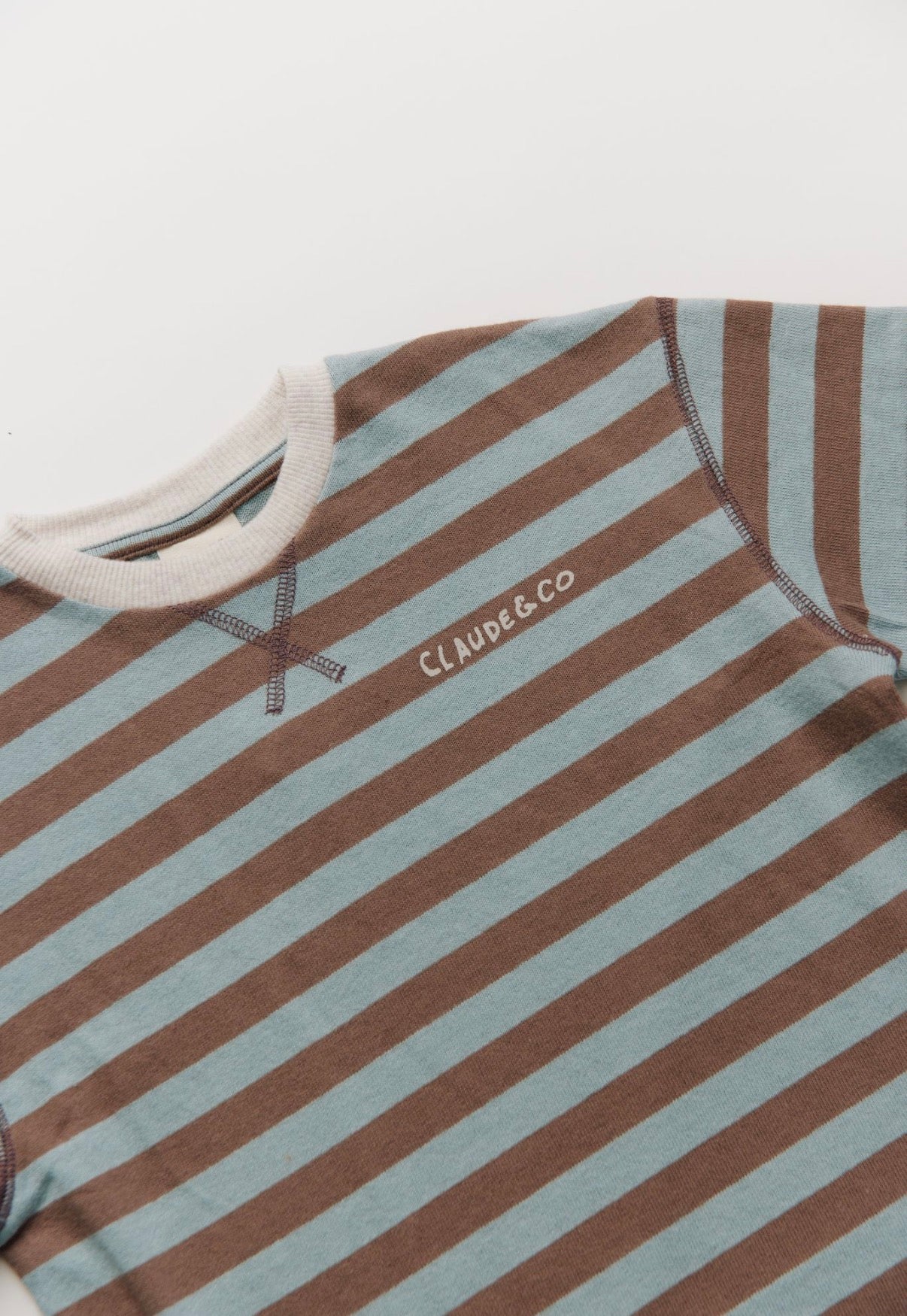 Claude & Co - Rue Choc Stripe Long Sleeve Tee