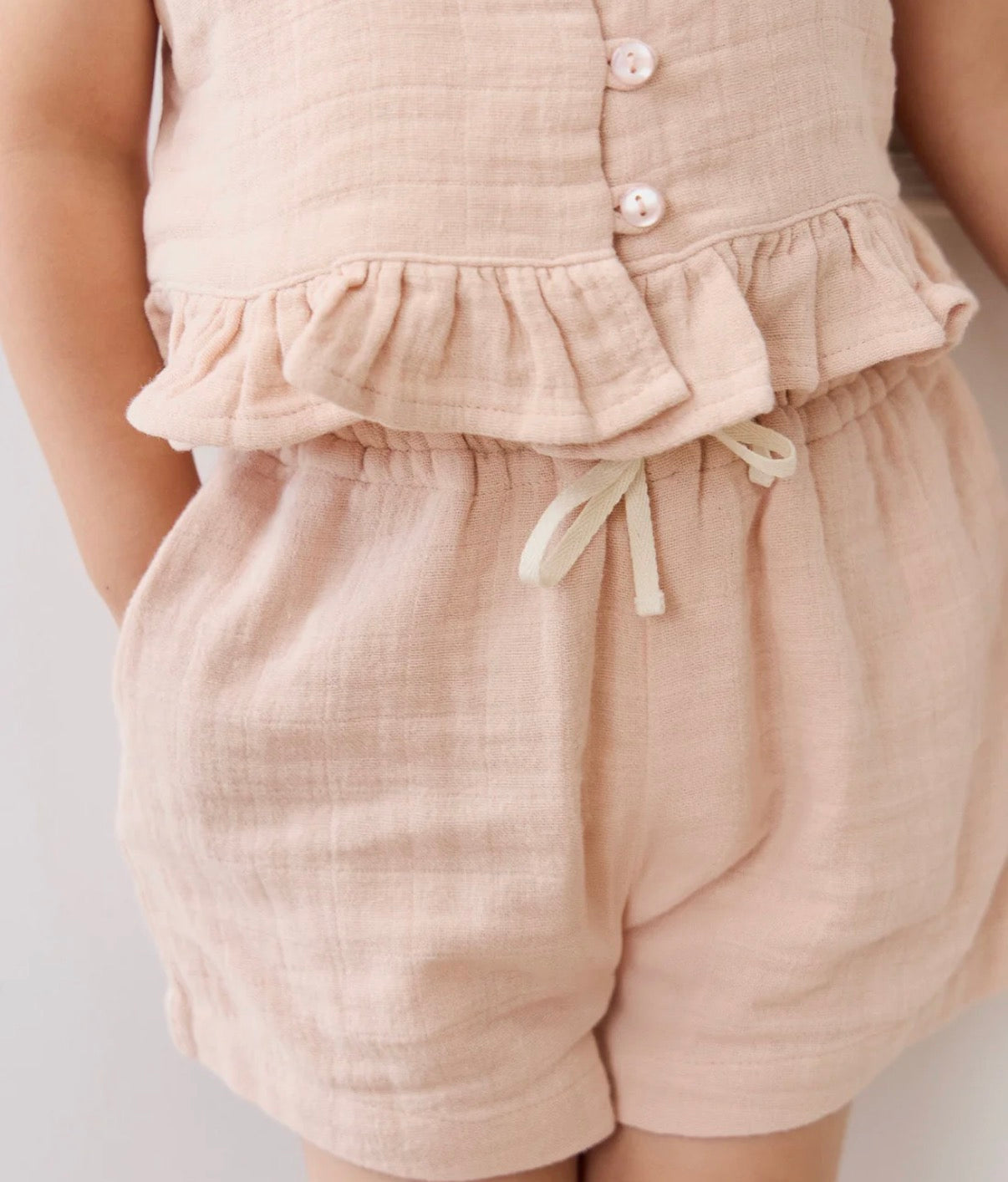 Jamie Kay - Organic Cotton Muslin Elodie Short - Chalky Pink