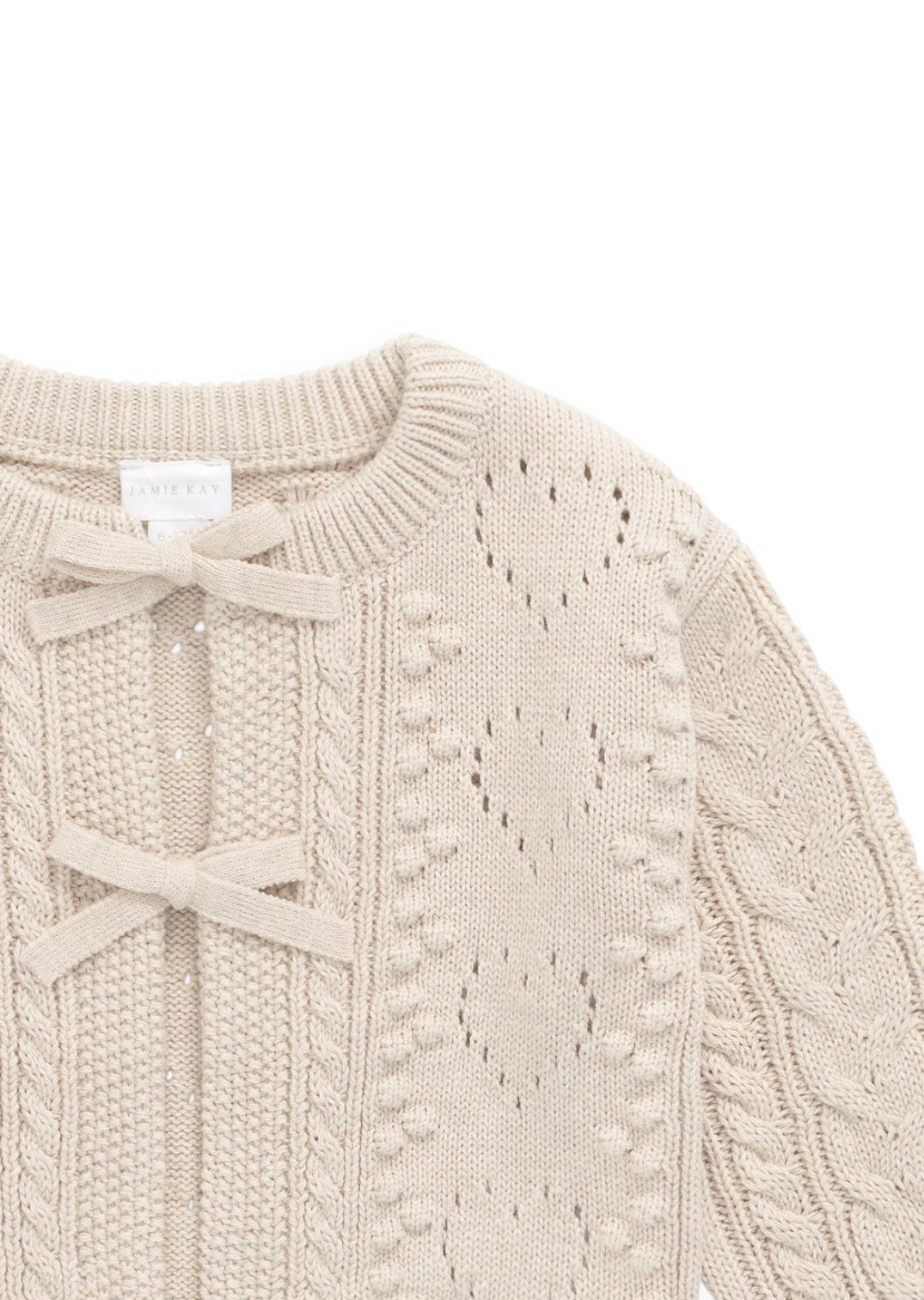Jamie Kay - Josephine Cardigan - Light Oatmeal Marle