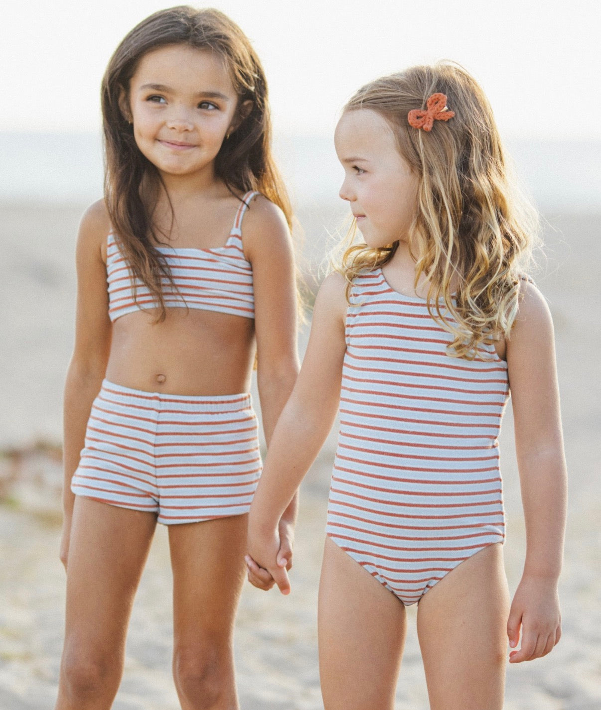 Rylee + Cru - Crochet Bow Clips - Poppy