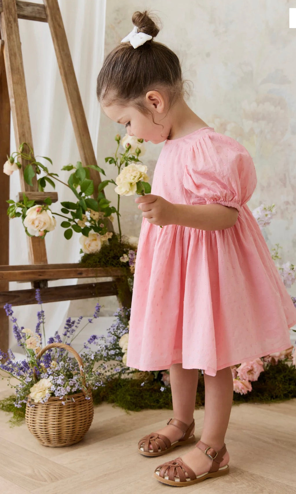 Jamie Kay - Organic Cotton Frannie Dress - Swiss Pink