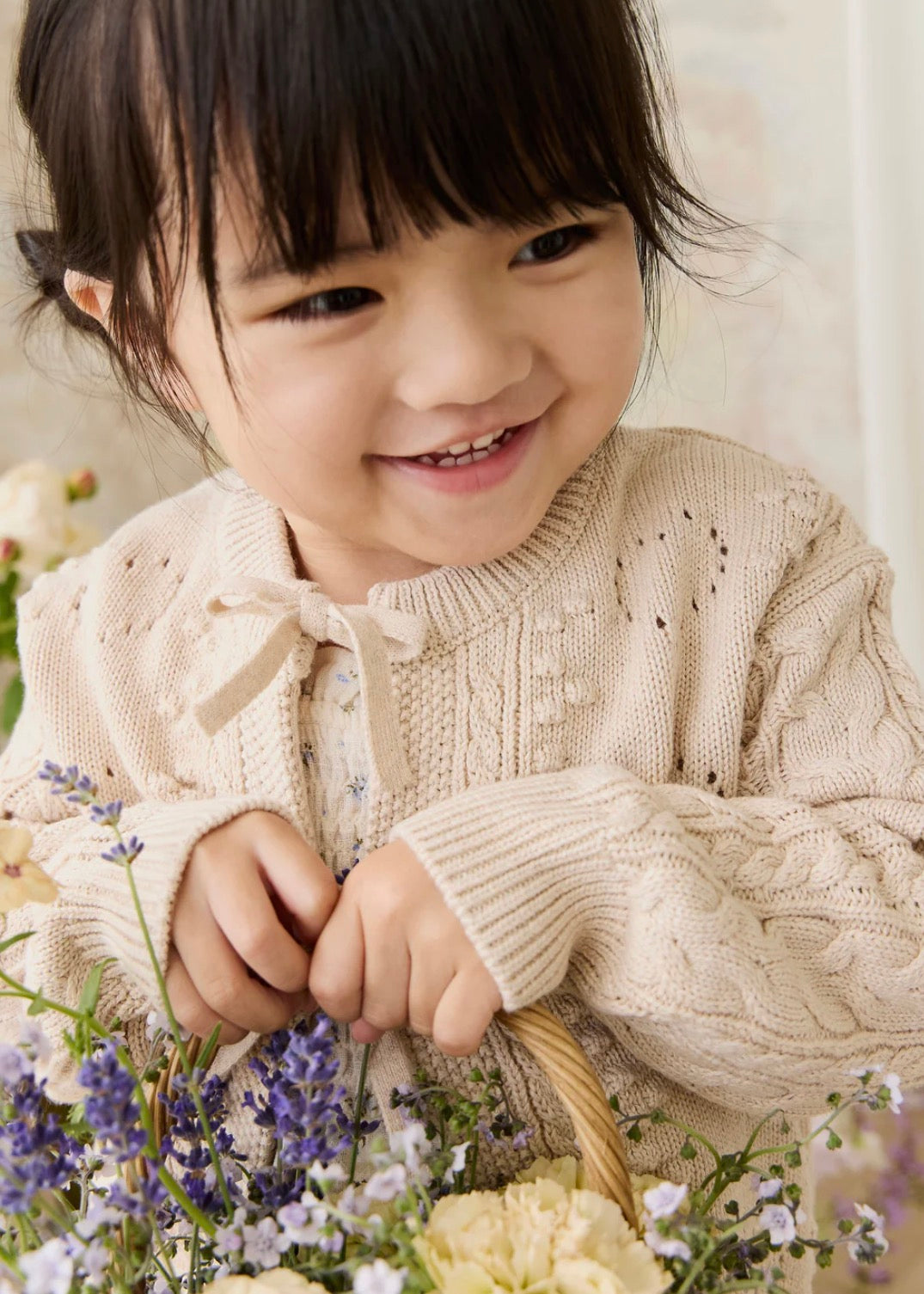 Jamie Kay - Josephine Cardigan - Light Oatmeal Marle