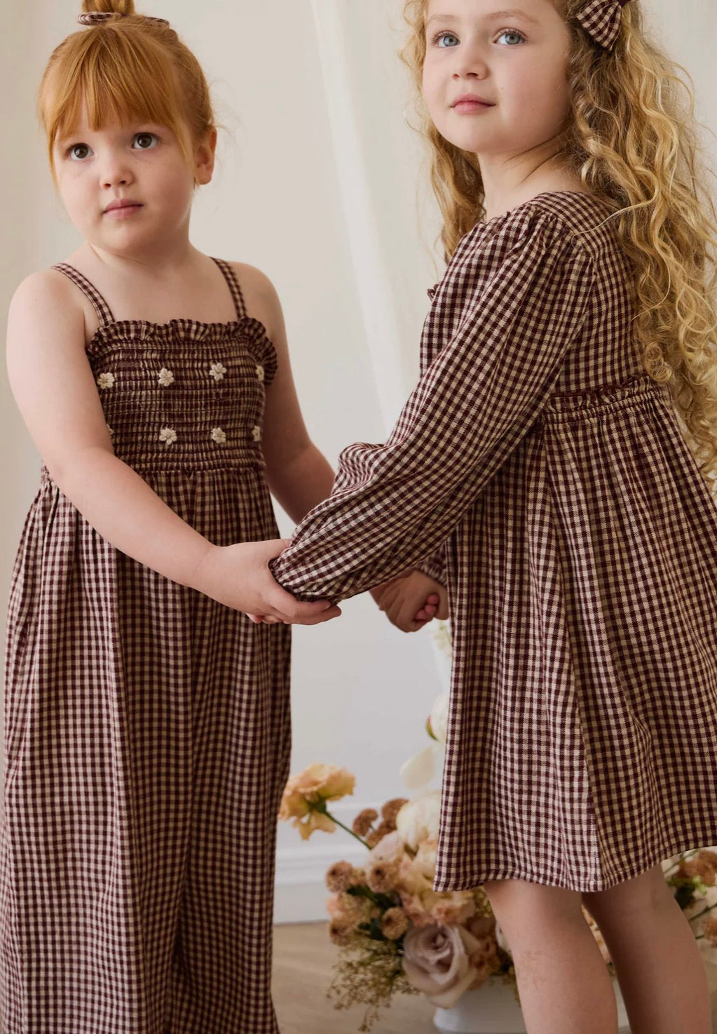 Jamie Kay - Organic Cotton Cecile Dress - Cinnamon Gingham