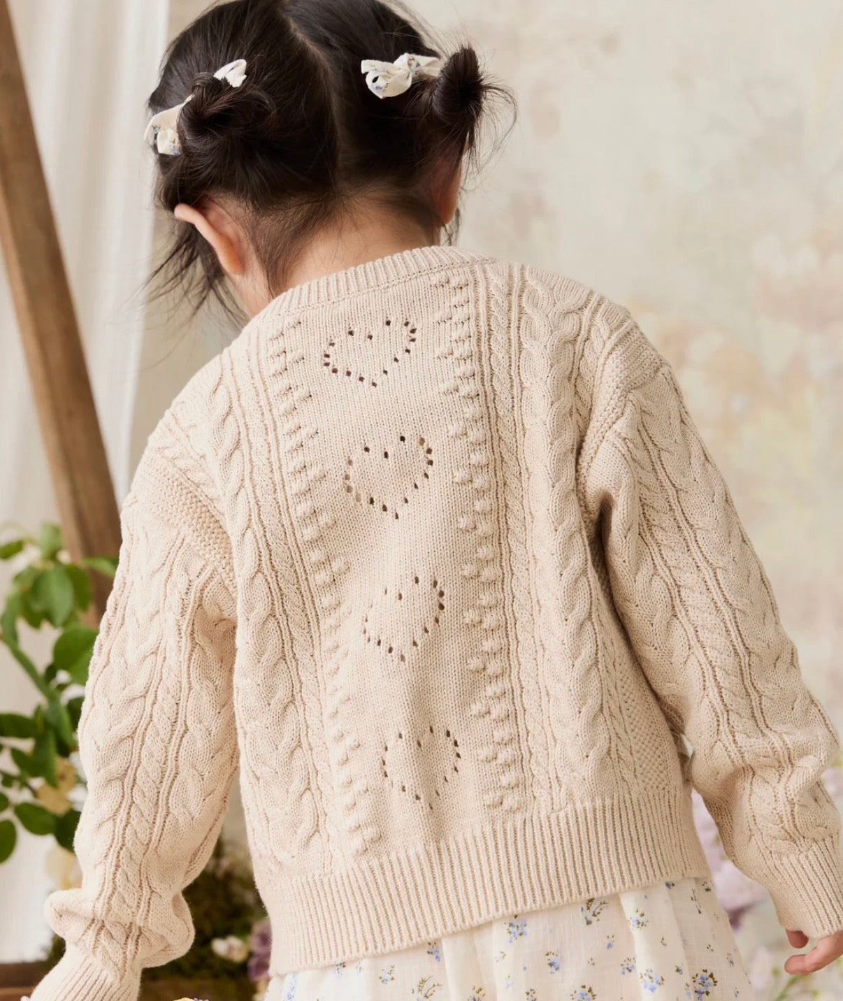 Jamie Kay - Josephine Cardigan - Light Oatmeal Marle
