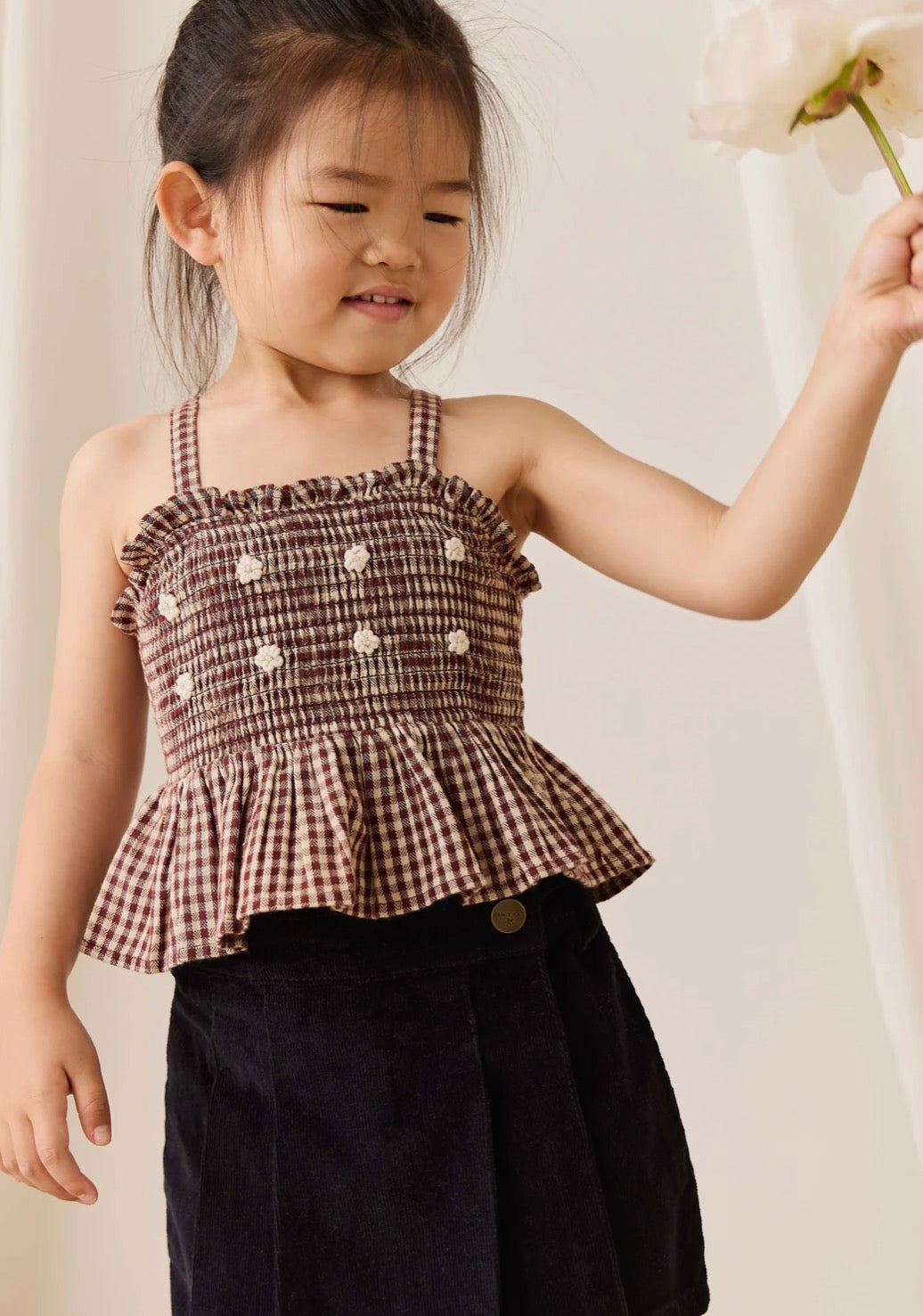 Jamie Kay - Organic Cotton Auden Top - Cinnamon Gingham