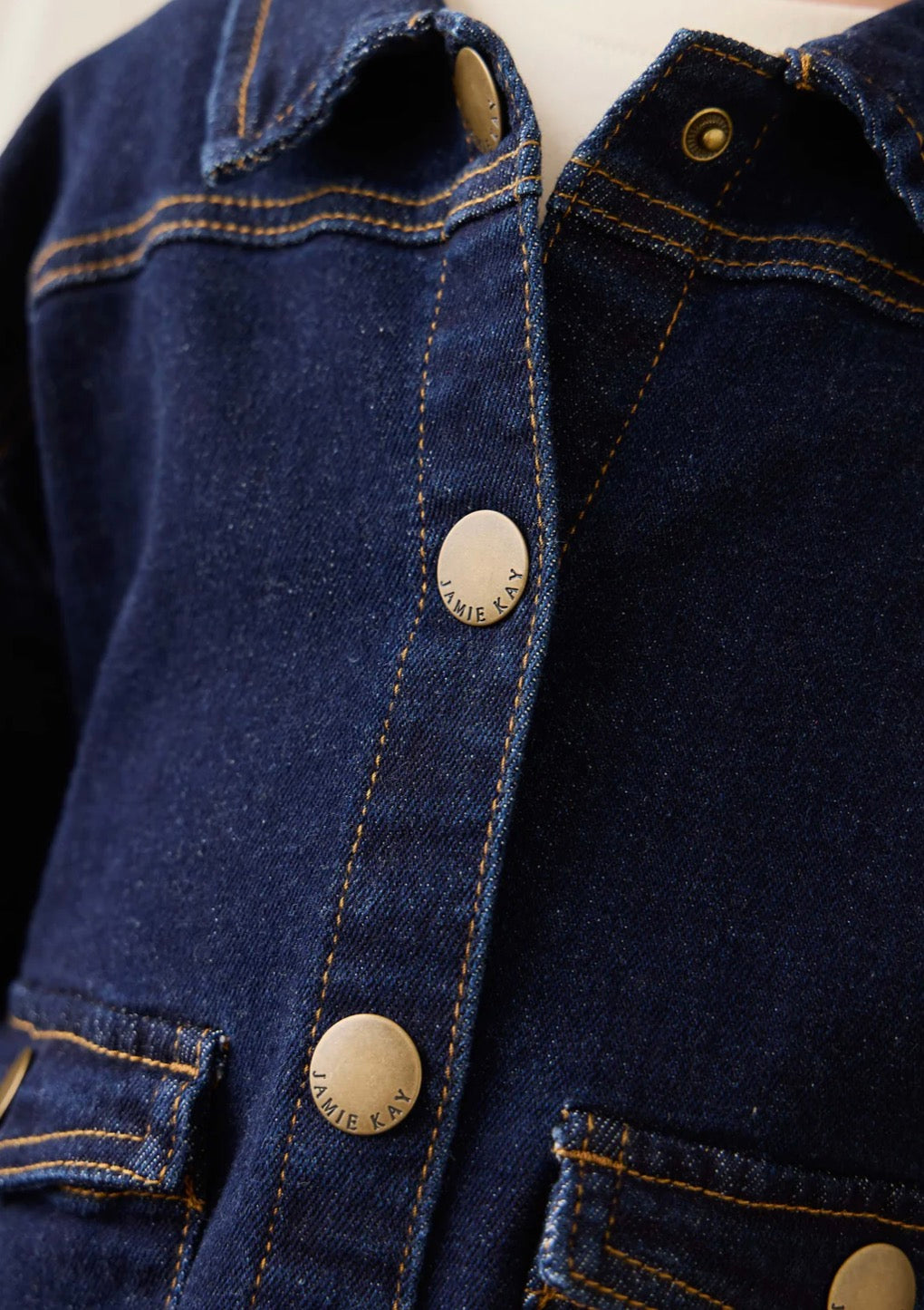 Jamie Kay - Arbor Jacket - Mid Indigo Denim