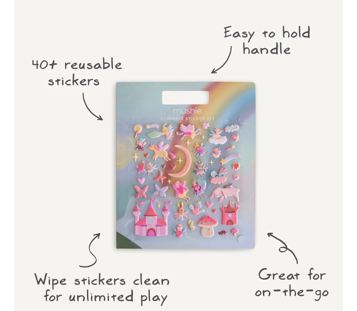 Mushie - Reusable Sticker Set