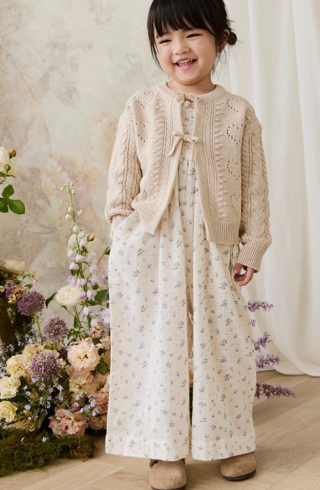 Jamie Kay - Josephine Cardigan - Light Oatmeal Marle