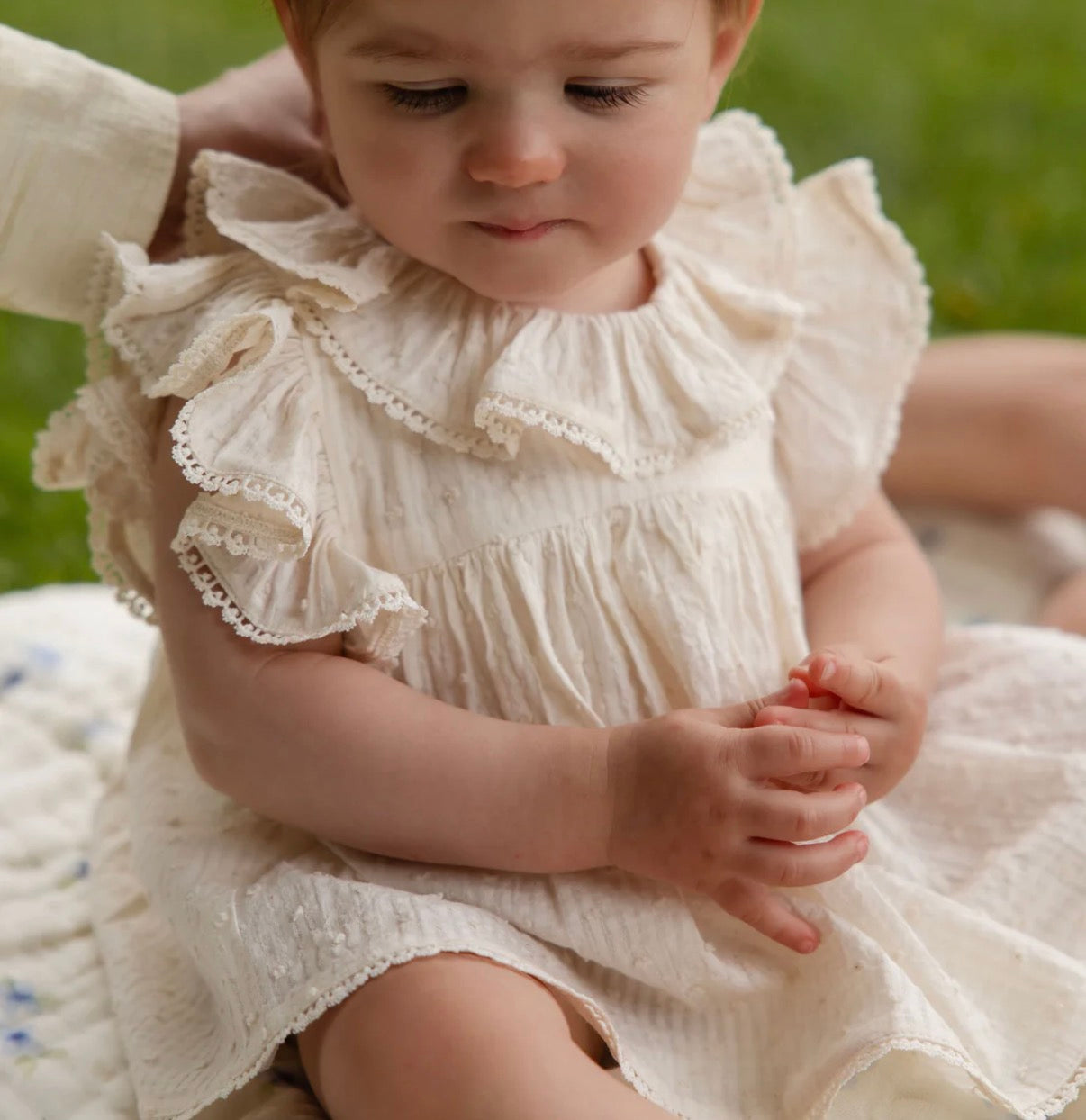 Jamie Kay - Organic Cotton Frannie Playsuit - Parchment