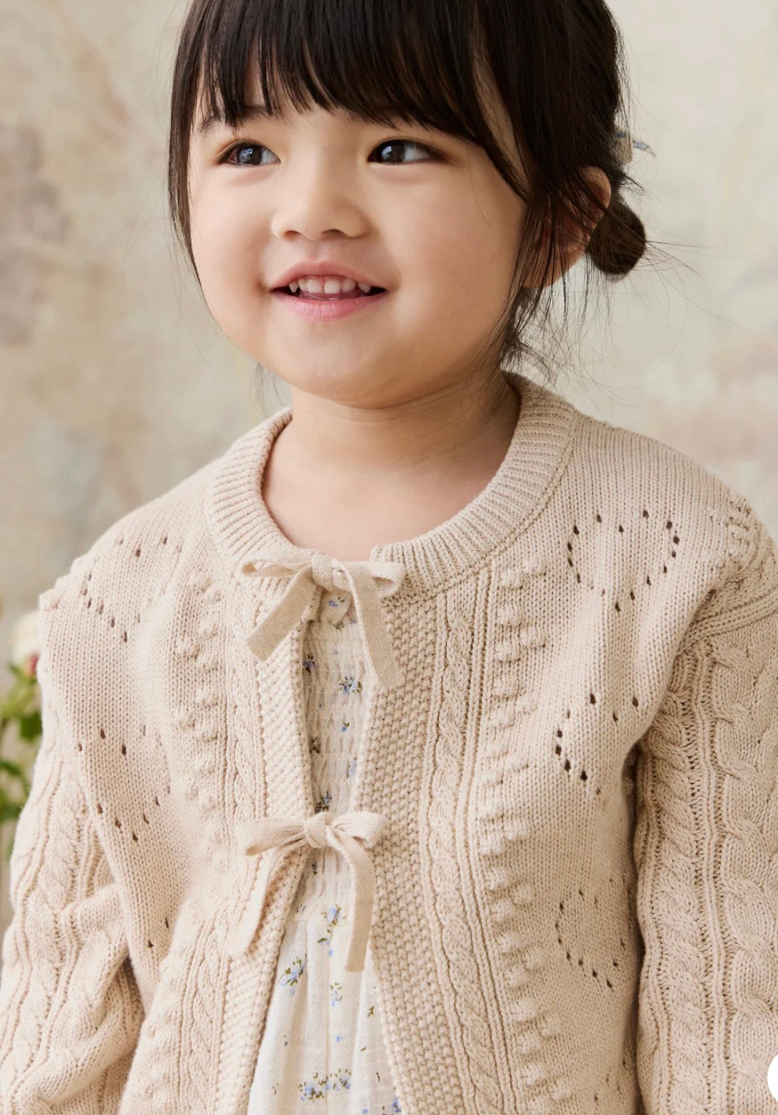 Jamie Kay - Josephine Cardigan - Light Oatmeal Marle