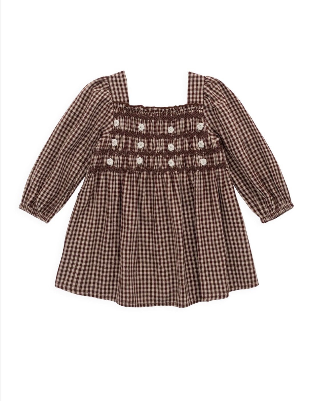 Jamie Kay - Organic Cotton Cecile Dress - Cinnamon Gingham