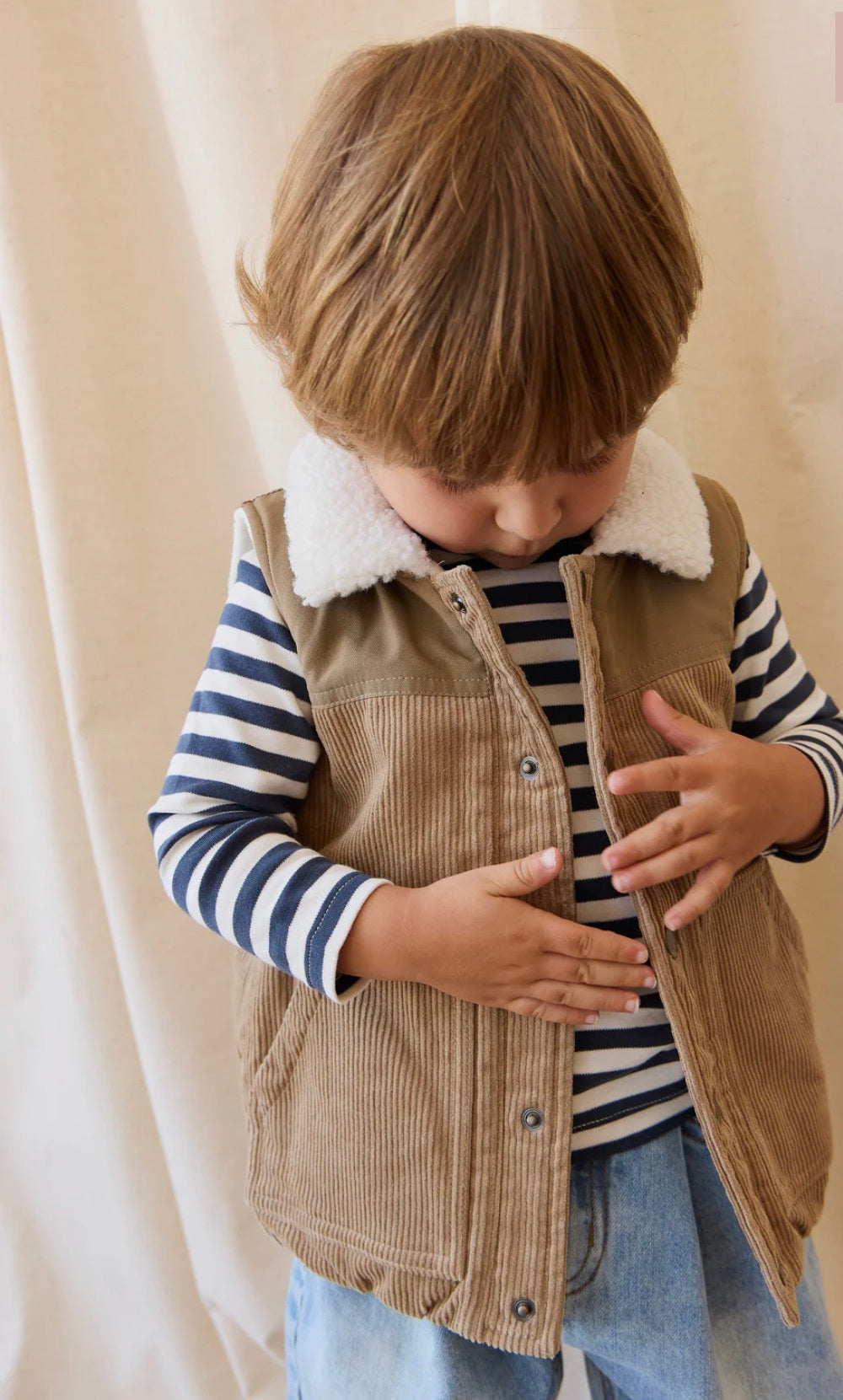 Jamie Kay - Spencer Vest - Brioche/Pecan