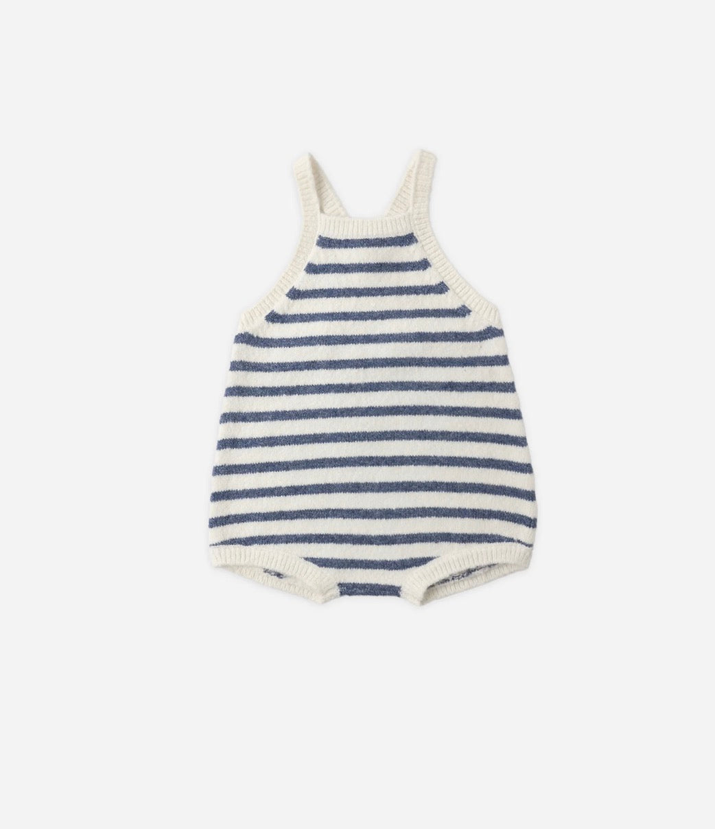 Rylee + Cru - Fisher Romper Maritime Stripe
