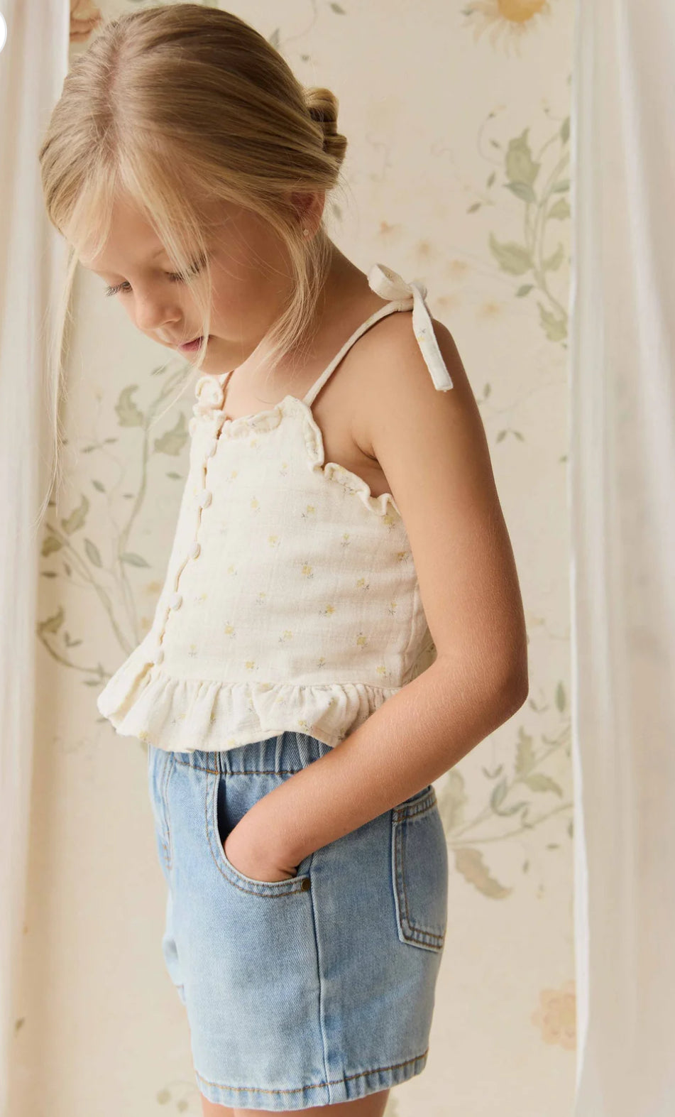 Jamie Kay - Organic Cotton Muslin Mirabel Top - Vintage Ditsy