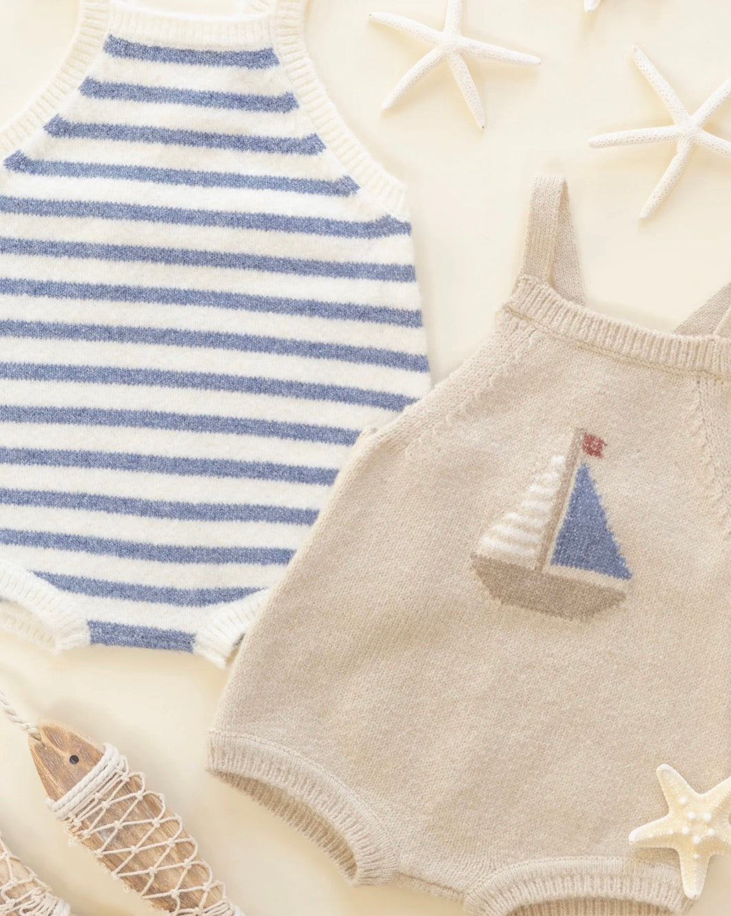 Rylee + Cru - Fisher Romper Sailboat