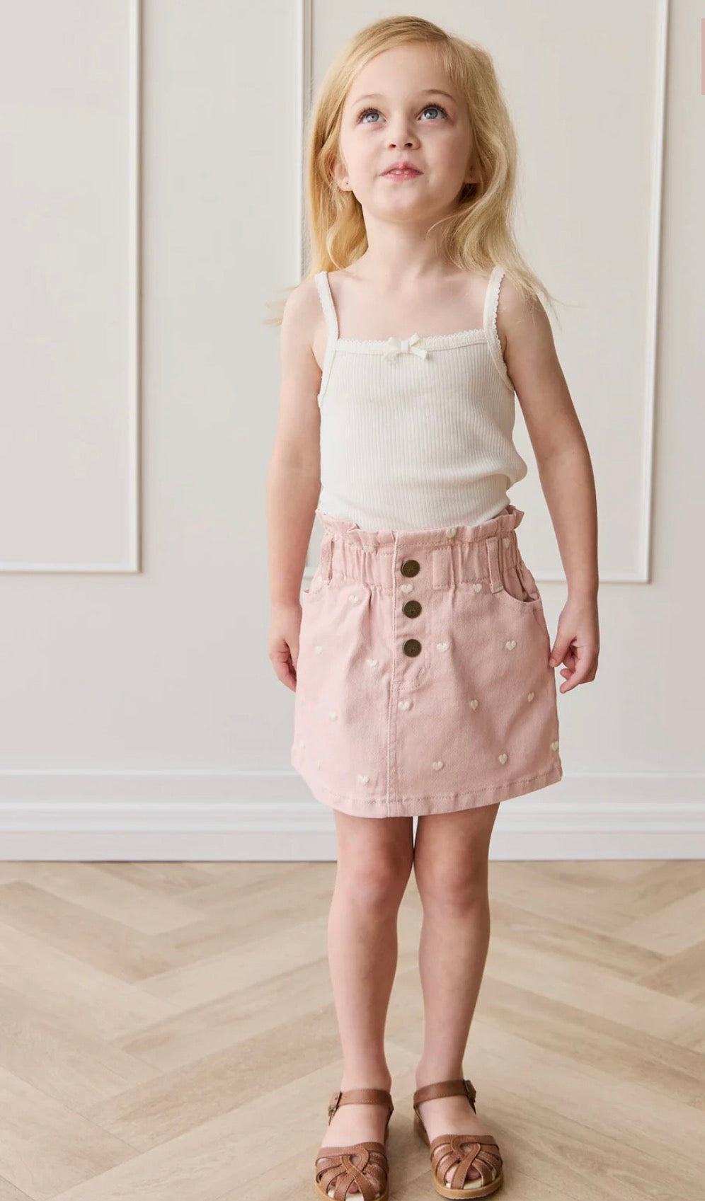 Jamie Kay - Briella Skirt - Petite Heart Peach