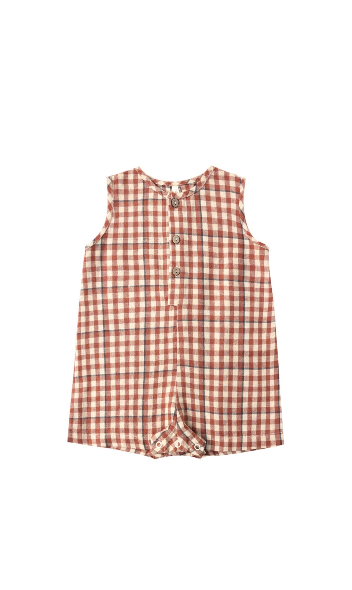 Rylee + Cru - Maverick Romper - Poppy Gingham