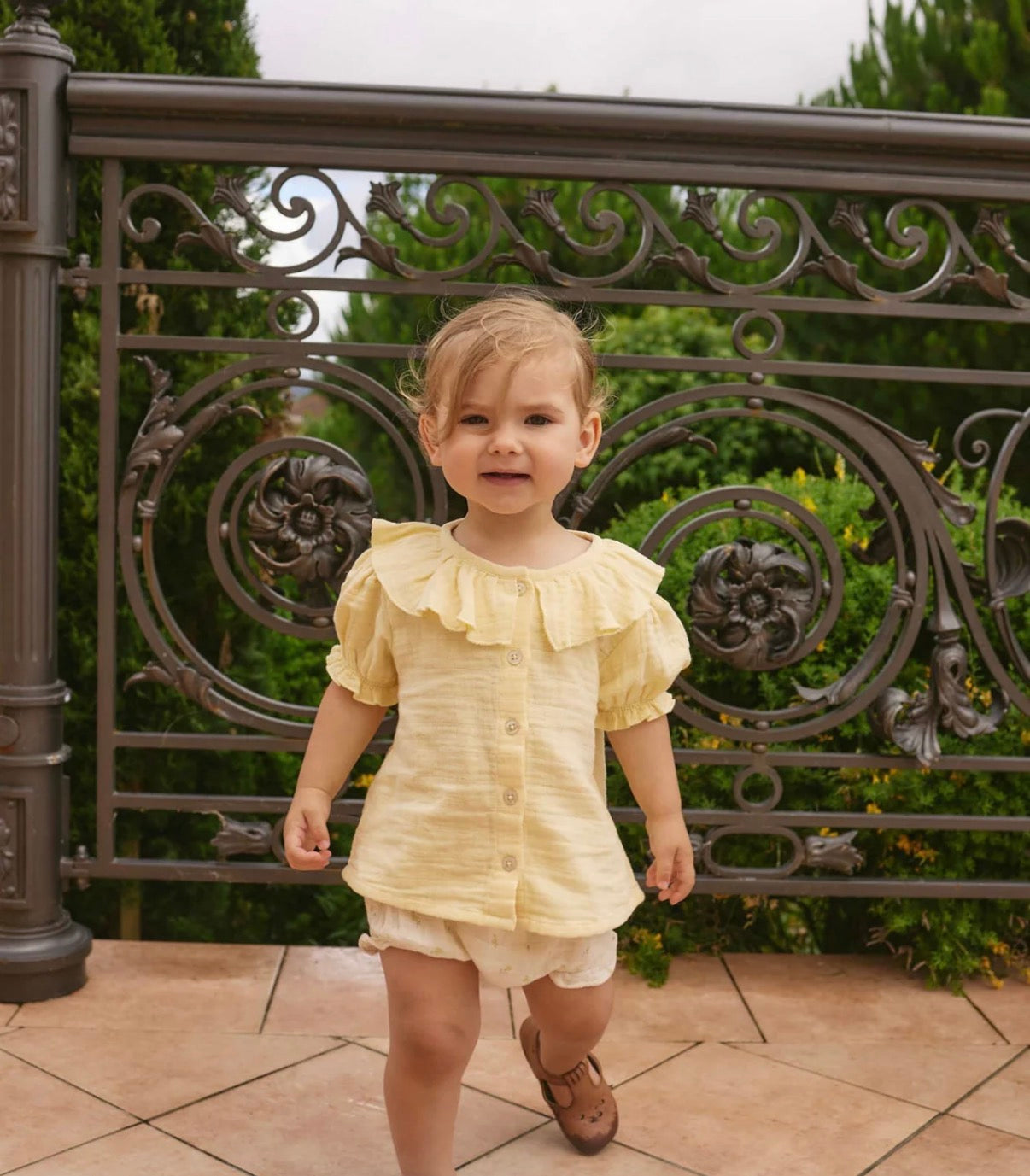 Jamie Kay - Organic Cotton Muslin Alora Top - Sunshine