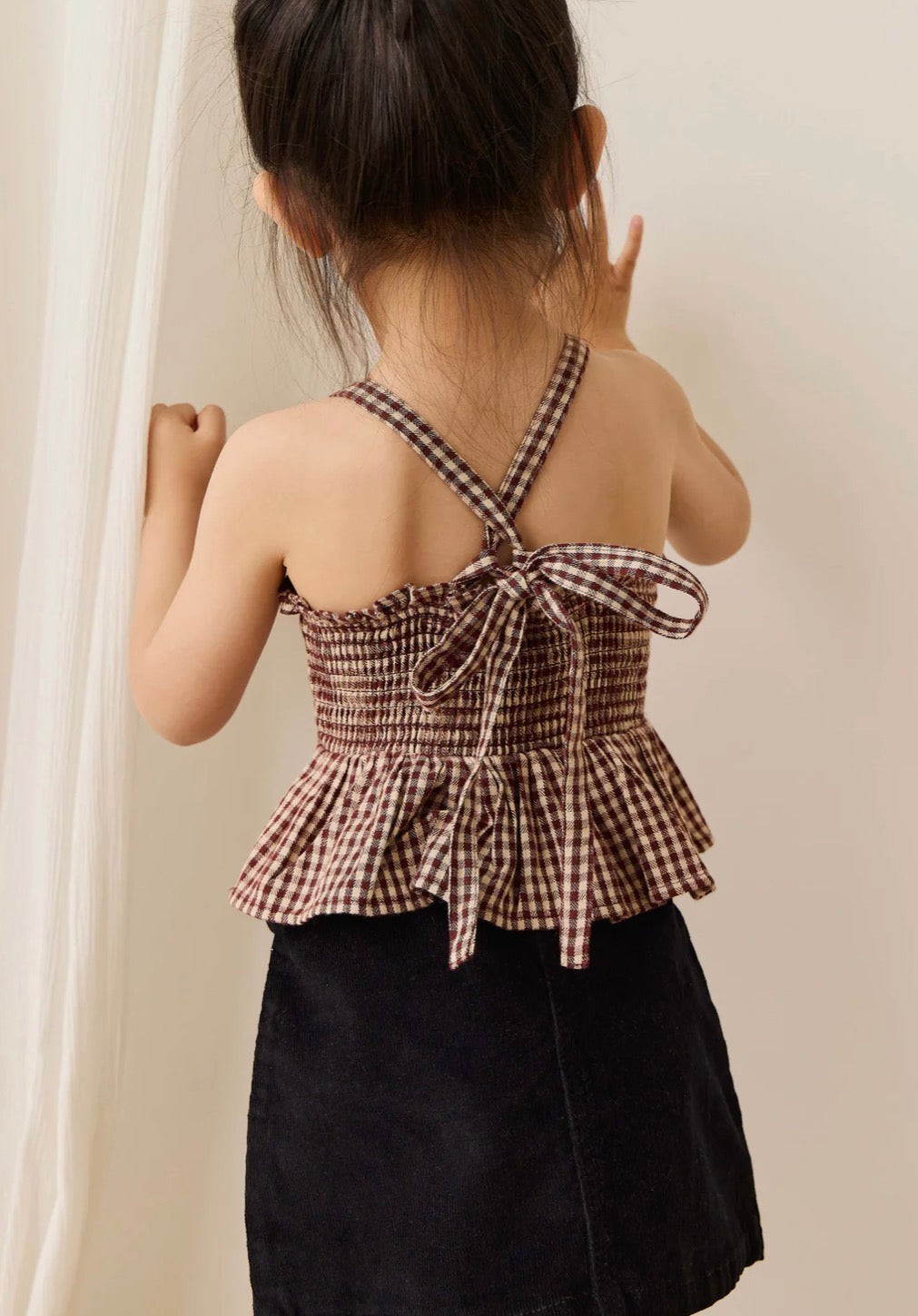 Jamie Kay - Organic Cotton Auden Top - Cinnamon Gingham
