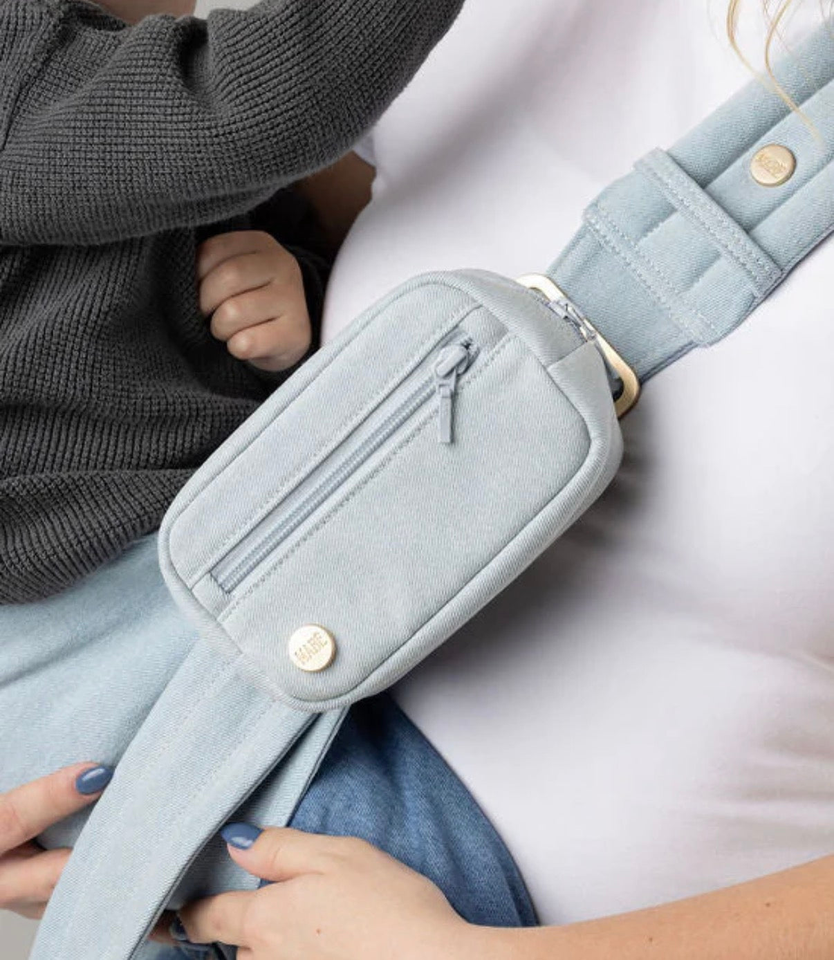 Mabē - The Monarch Accessory Bag - Dream Wash Denim