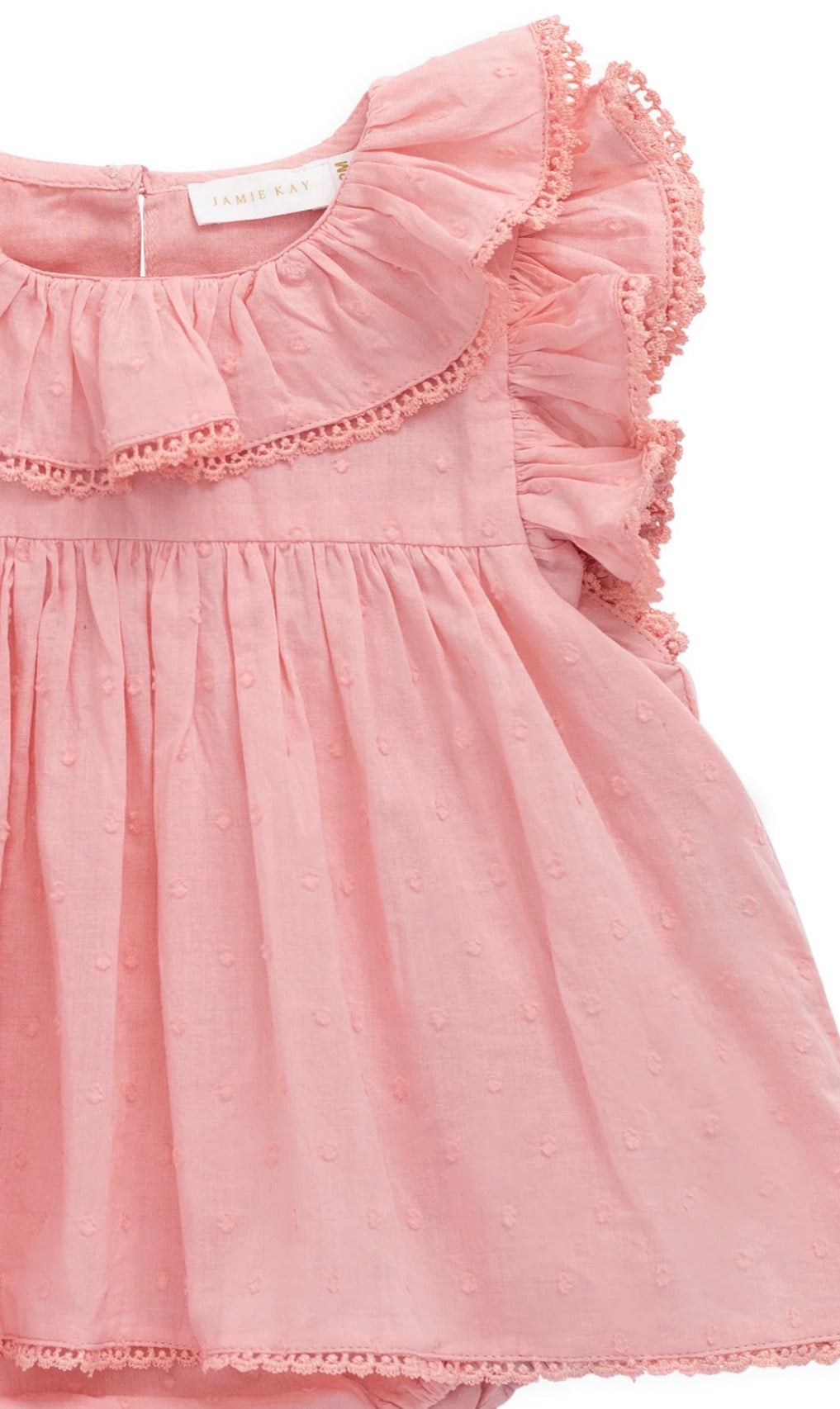 Jamie Kay - Organic Cotton Frannie Playsuit - Swiss Dot