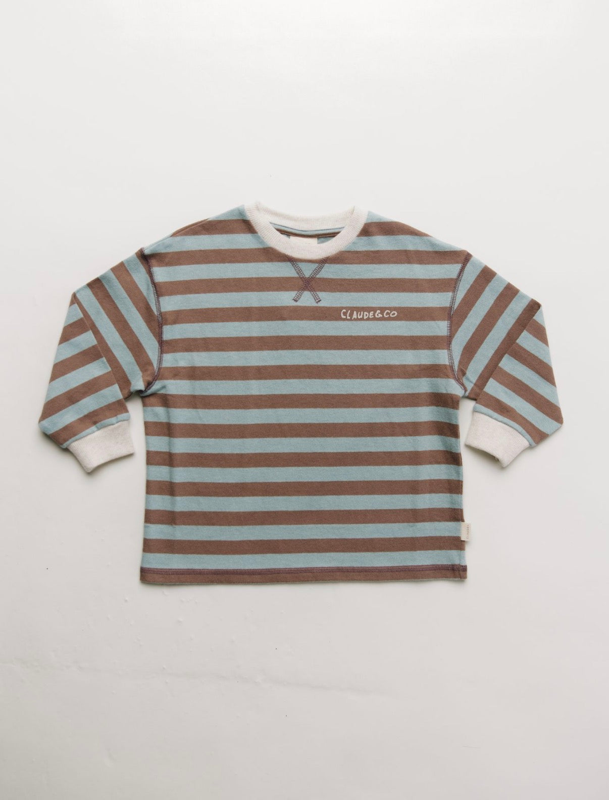 Claude & Co - Rue Choc Stripe Long Sleeve Tee