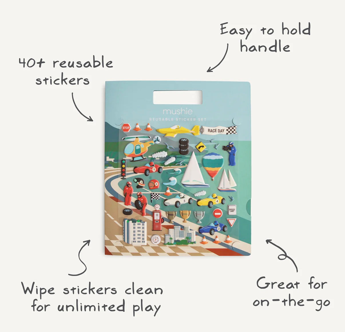Mushie - Reusable Sticker Set
