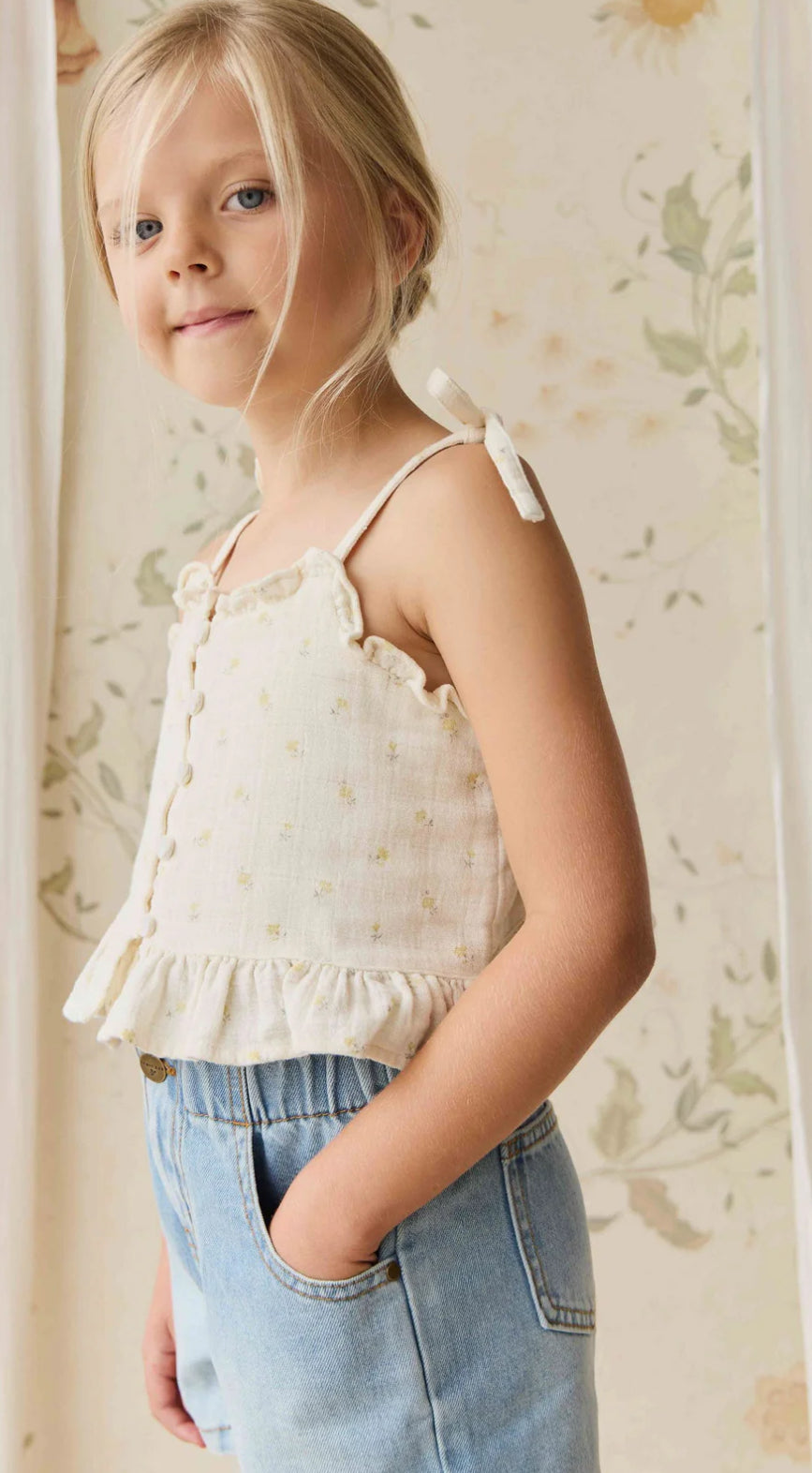 Jamie Kay - Organic Cotton Muslin Mirabel Top - Vintage Ditsy