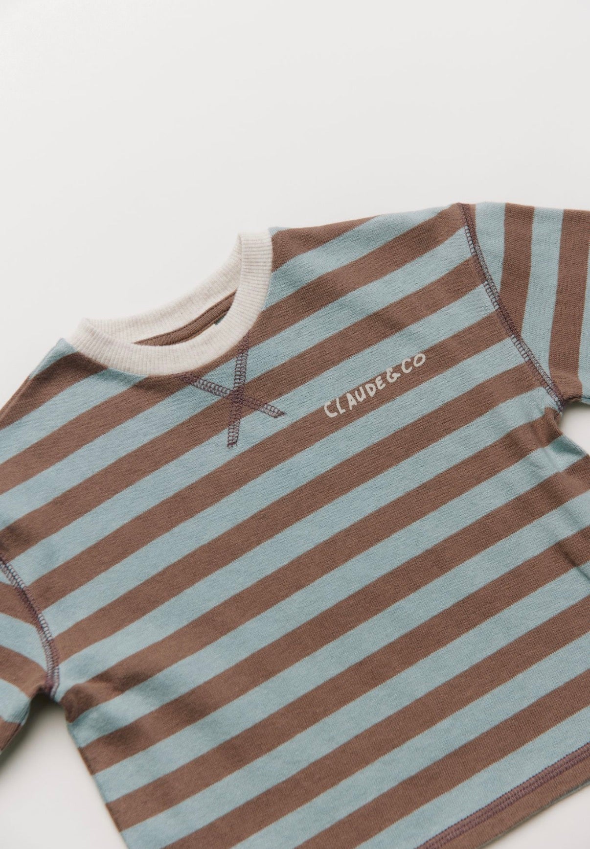 Claude & Co - Rue Choc Stripe Long Sleeve Tee