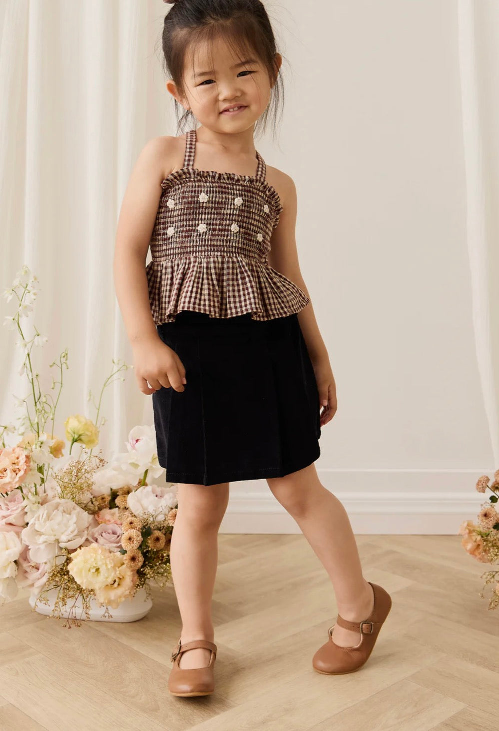 Jamie Kay - Organic Cotton Auden Top - Cinnamon Gingham