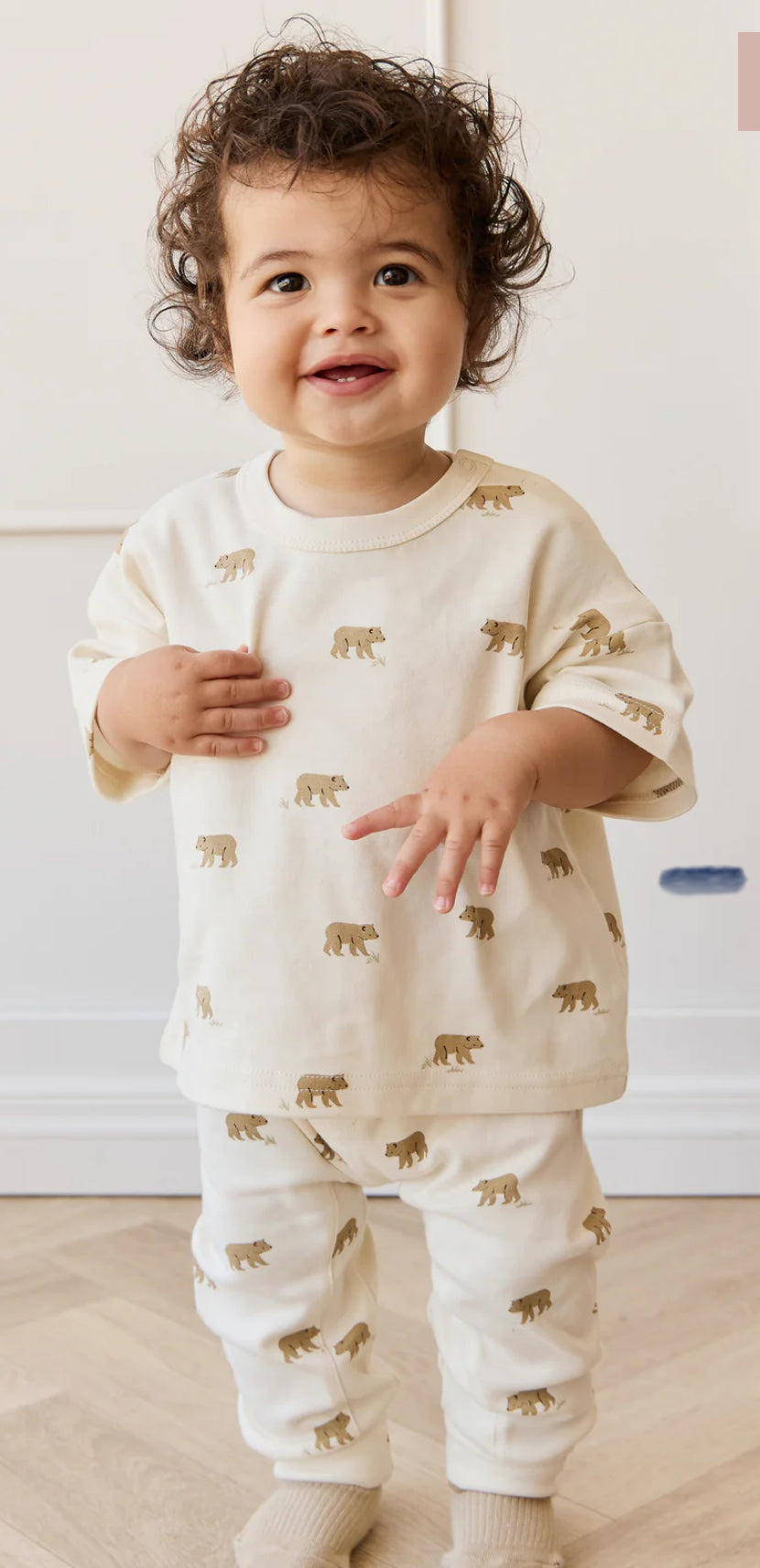 Jamie Kay - Pima Cotton Wesley Pant - Cub Walk Samoyed