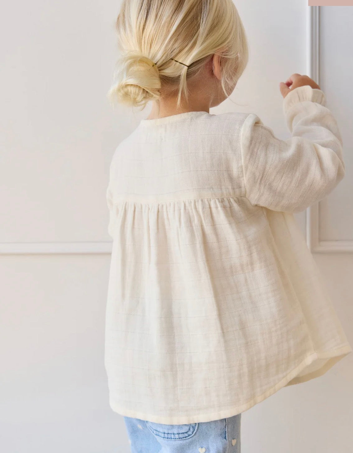 Jamie Kay - Organic Cotton Muslin Eloise Top - Parchment