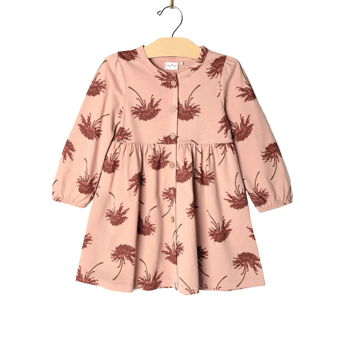 City Mouse Studio-Button Down Dress/Combed Jersey