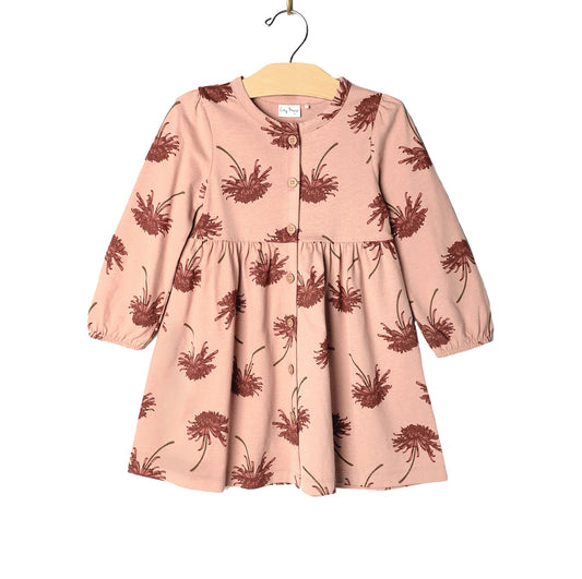 City Mouse Studio-Button Down Dress/Combed Jersey