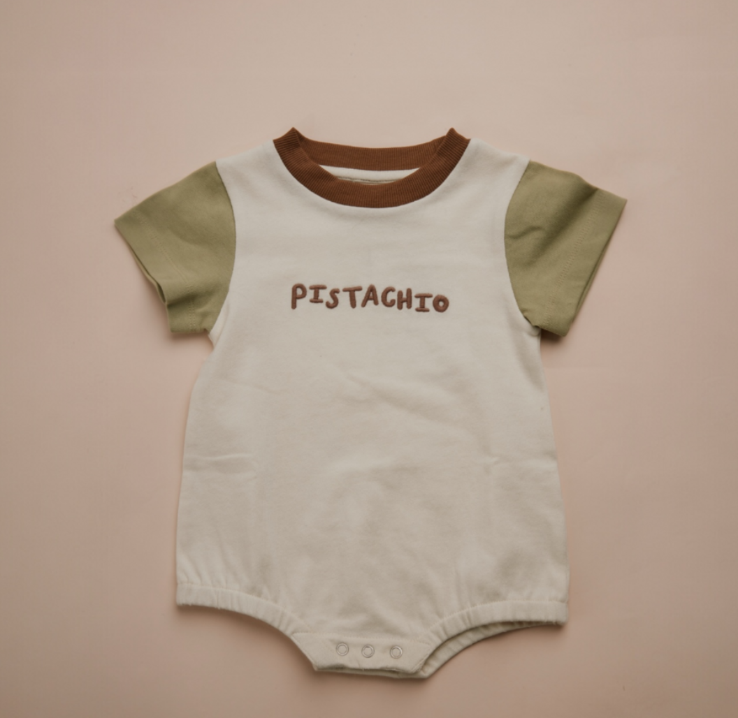 Claude & Co - Devon Pistachio Baby Romper