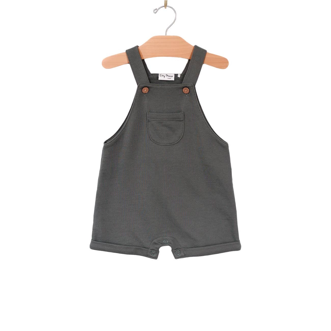 City Mouse Studio- Short Overall- Light Sweat- Charcoal