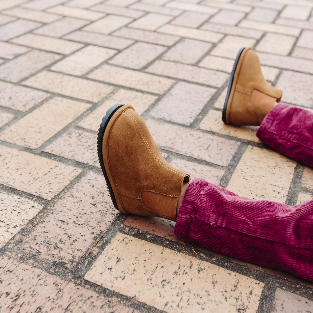 Kids Brown Chelsea Boots – Non-Slip & Easy Wear - online purchase only