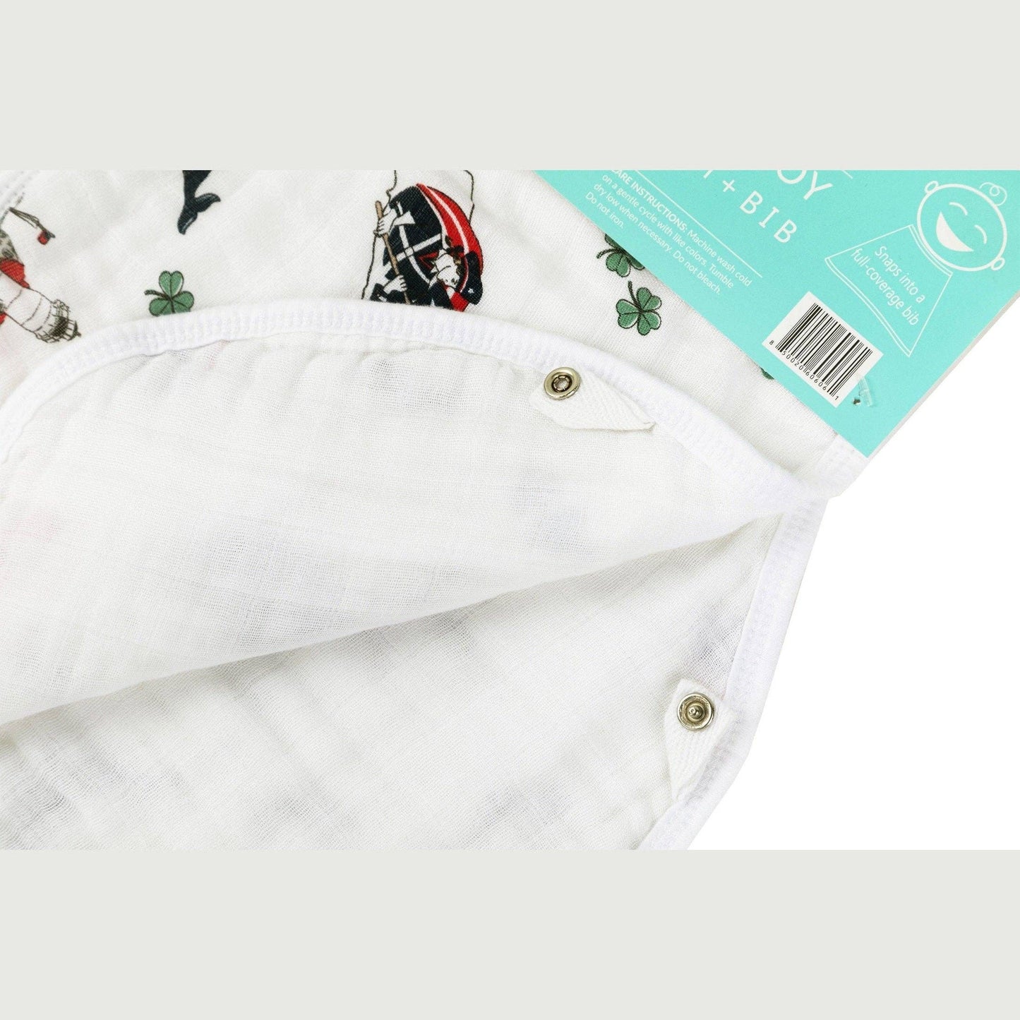 Little Hometown - Baby Burp Cloth & Bib Combo: Massachusetts Baby