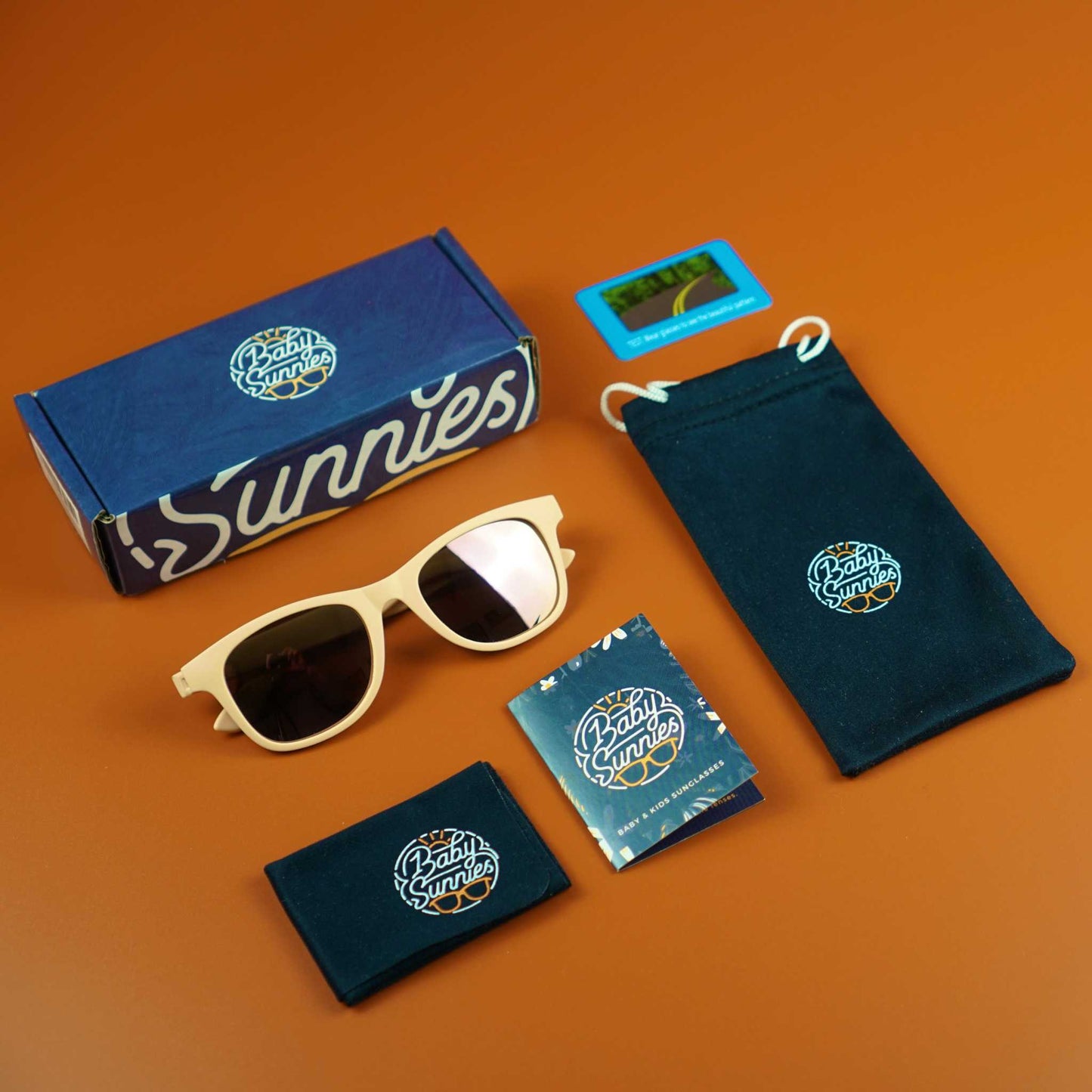 Baby Sunnies - Peach Flexible Polarized Kids Sunglasses 3-8 Years