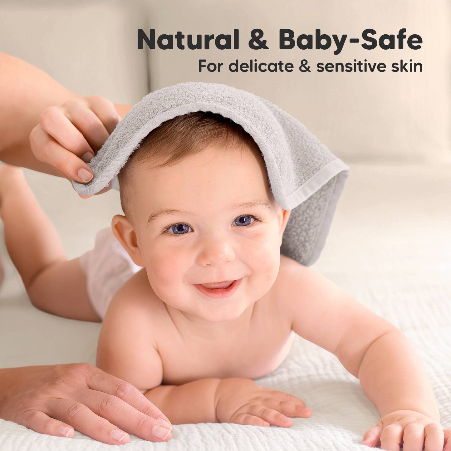 KeaBabies - 6-Pack Baby Wash Cloths